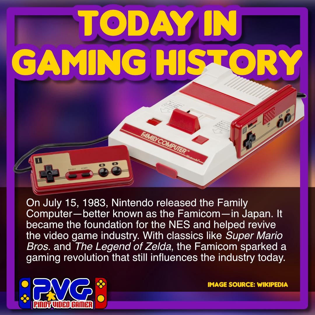 PinoyVideoGamer - On July 15, 1983, Nintendo released the... | Facebook