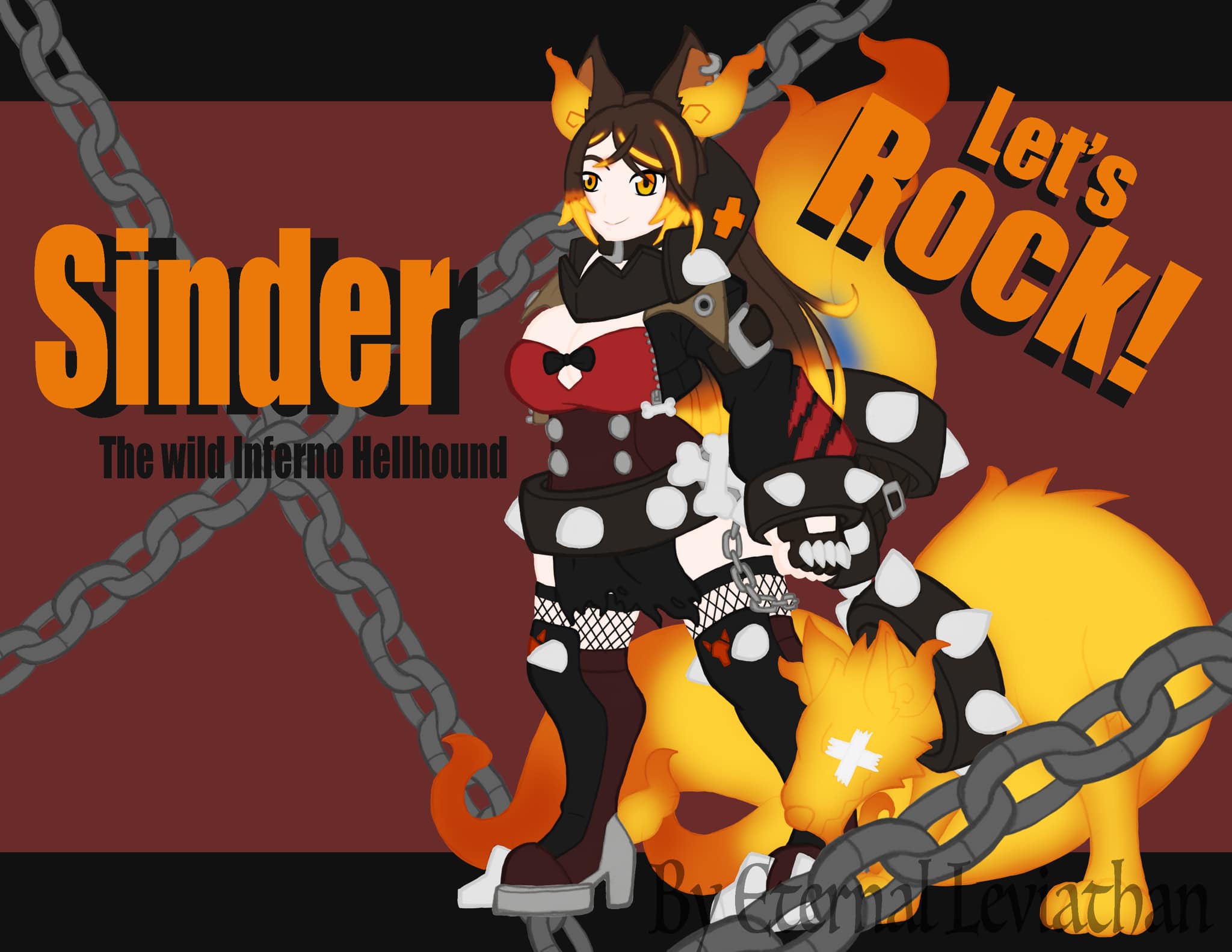 Eternal - Character concept art/ Fan art of a vtuber Vtuber: Sinder ...