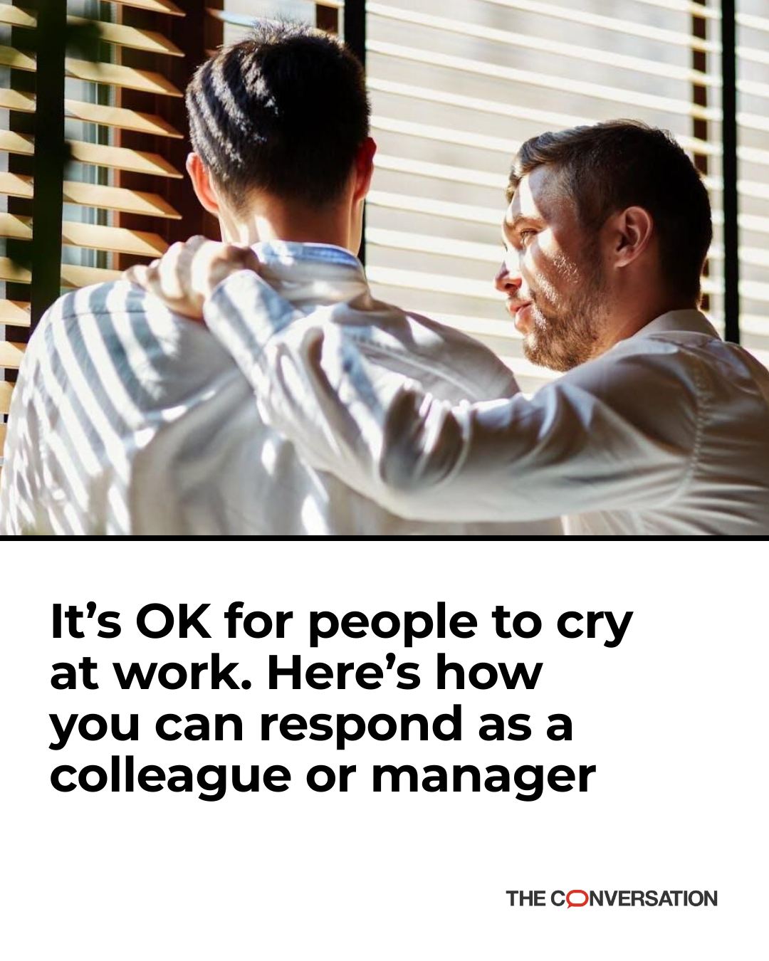 Crying is a normal and... - The Conversation Australia + NZ | Facebook