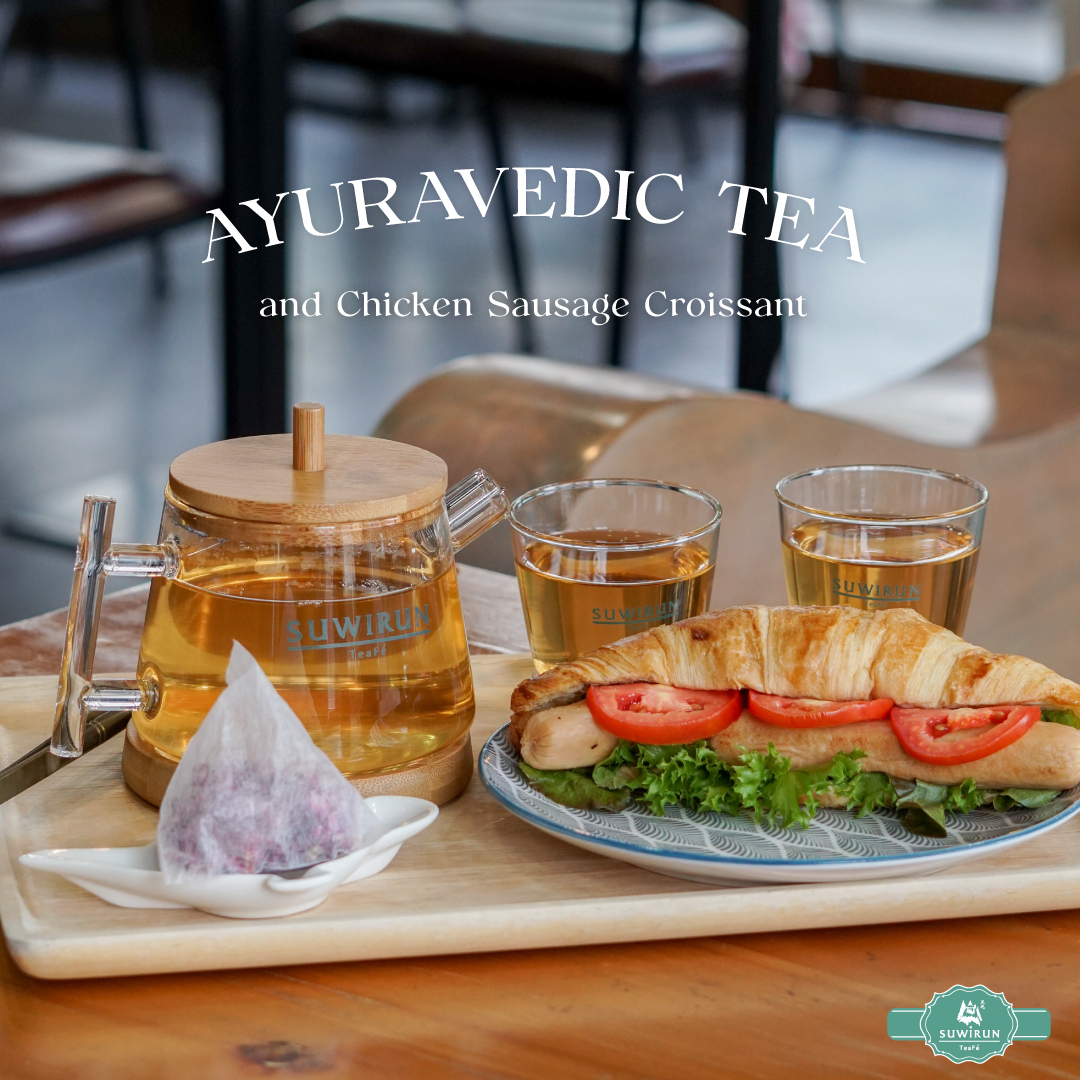 Suwirun - 🍵☁️เติมความสดชื่นกับเมนูพิเศษ “ชาอายุรเวช” และ “ครัวซองค์ไส้ ...