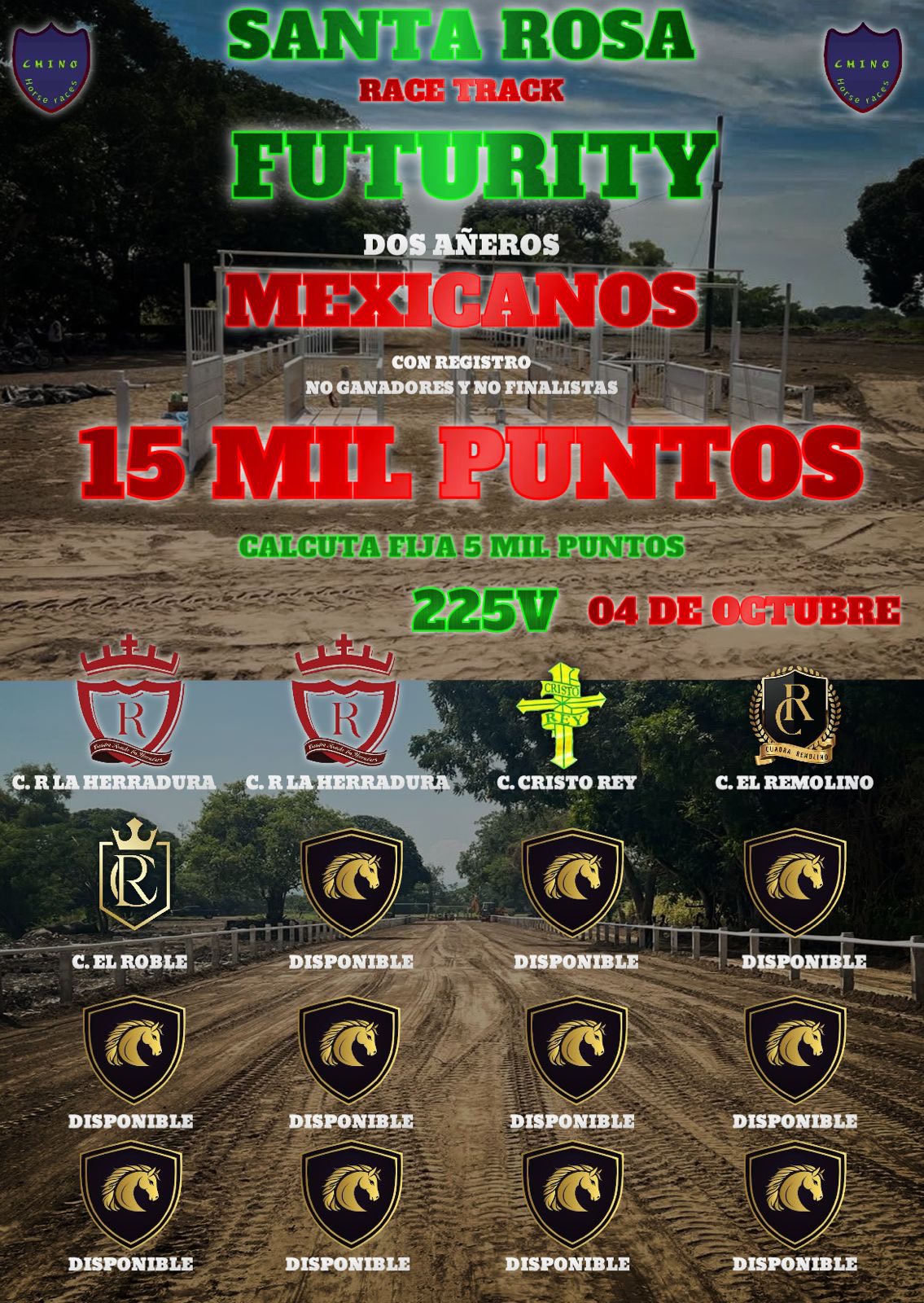 Está cartelera presenta pista Santa... - Carreras De Mexico | Facebook