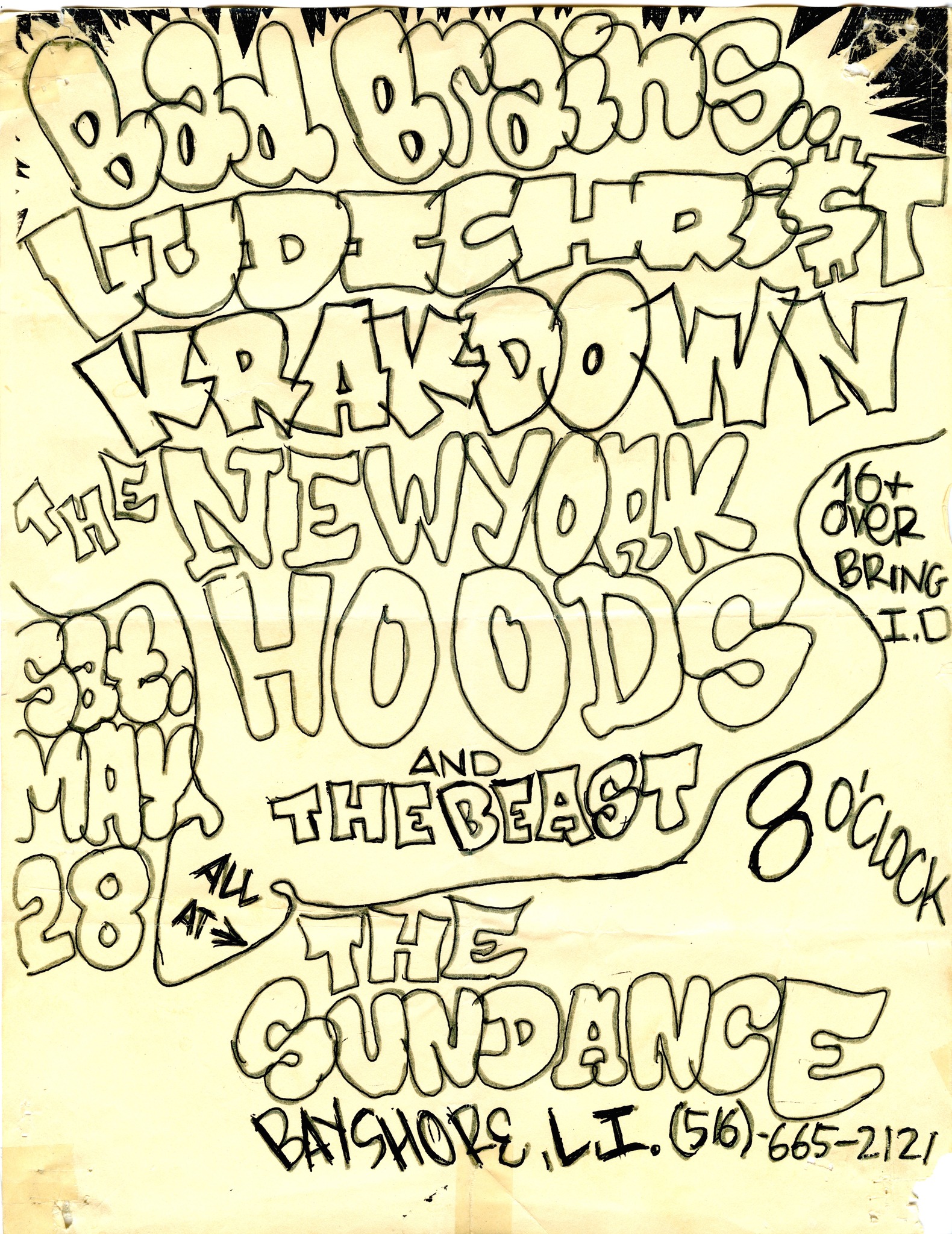 Day #100!!!! The “NYHC flyer a day project.