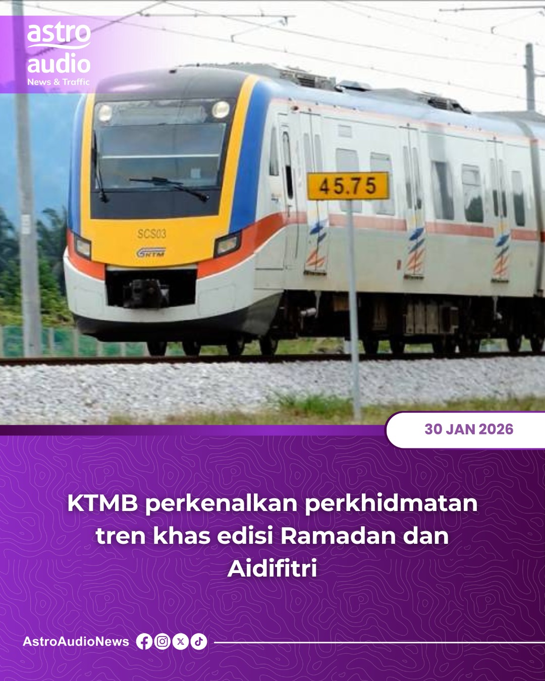 KTMB memperkenalkan perkhidmatan tren... - Astro Radio News | Facebook