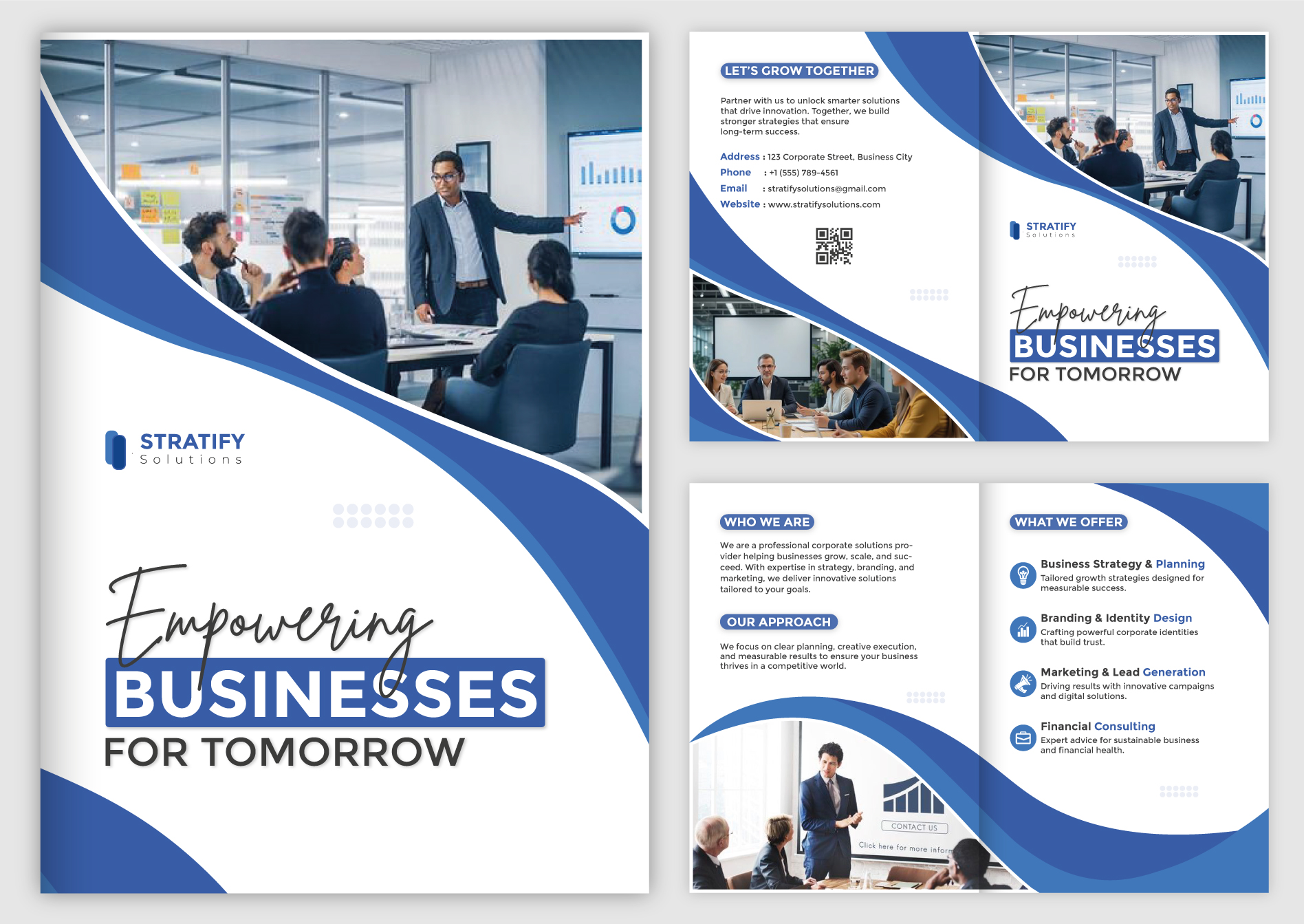 Md - A modern and professional corporate bifold brochure design for ...