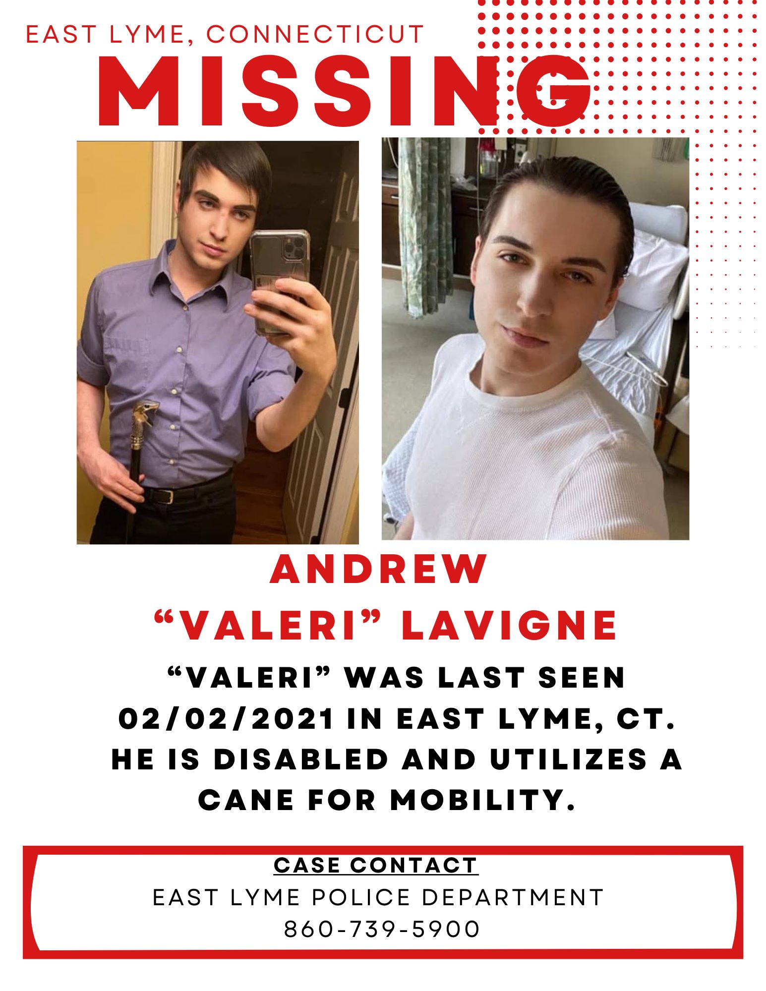 Missing - 🕯️ 5 YEARS MISSING — ANDREW “VALERI” LAVIGNE 🕯️ Today marks ...