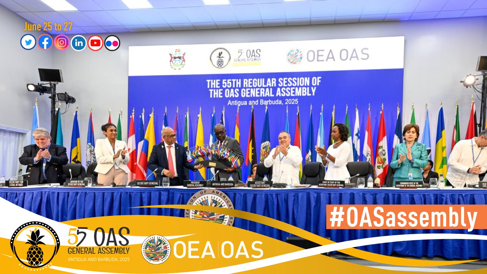 Organization - The 55th #OASassembly concludes in Antigua and Barbuda ...