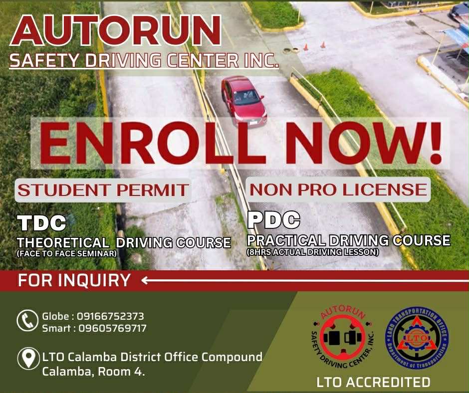 Auto Run Safety Driving Center INC. - Congratulations TDC Passer!🤩🥳 LTO ...