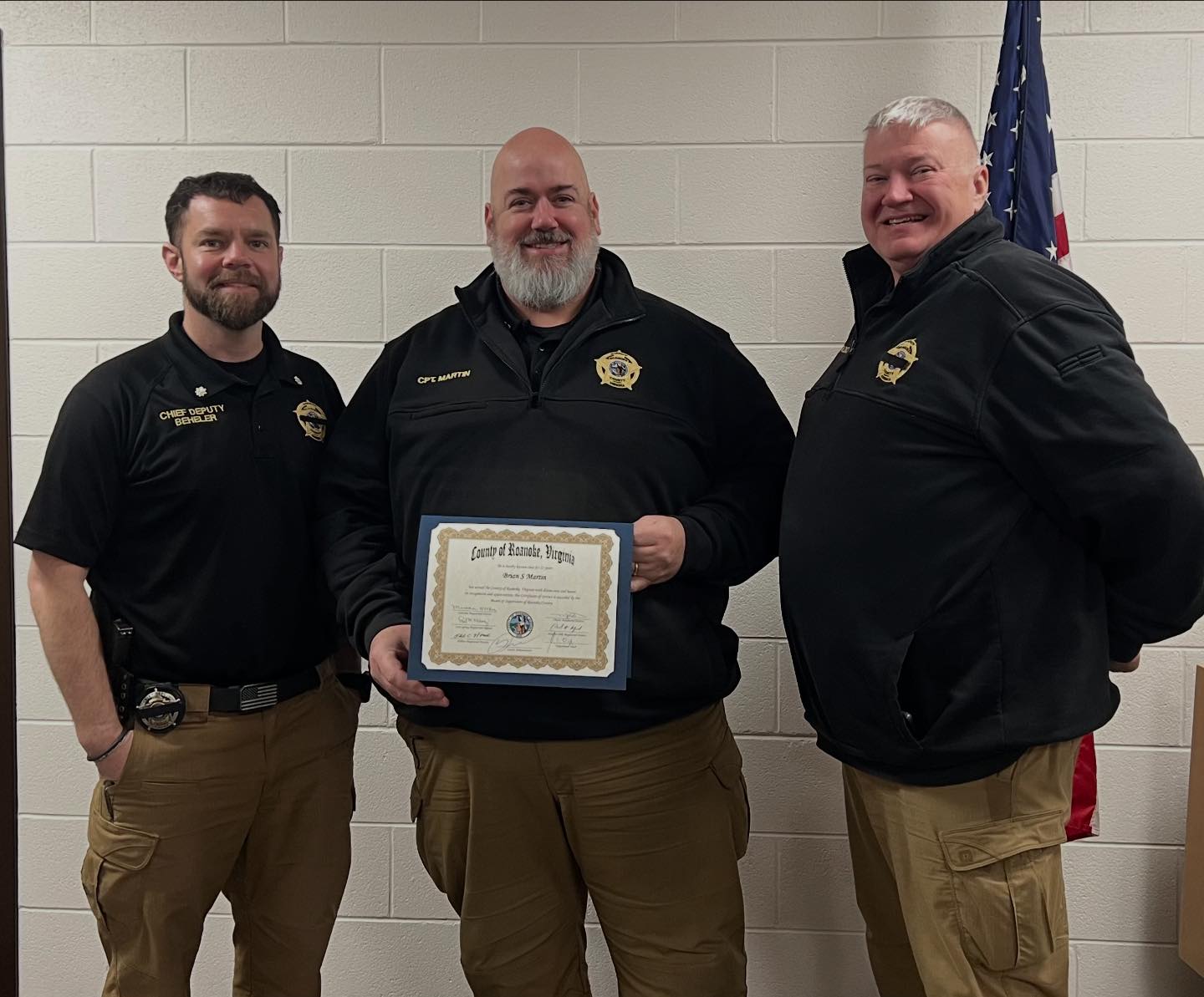 Roanoke - Congratulations to Captain Martin for 25 years of service at ...
