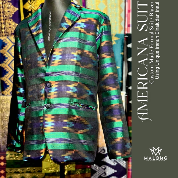 Malong - Inaul Binaludan, Reimagined in Emerald. A bespoke Americana ...