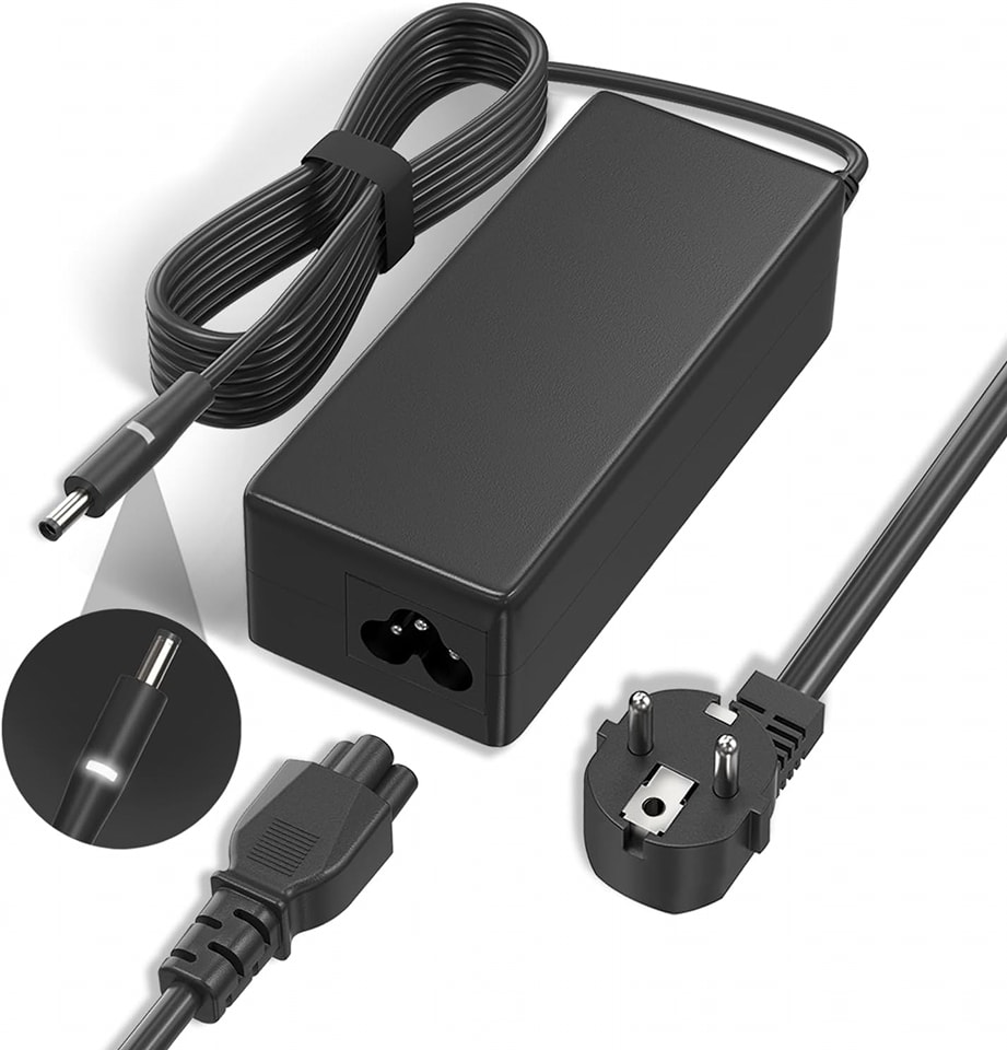 Chargeur Ordinateur Portable Dell NATNO Chargeur 65W Pour Dell-Inspiron 15-3000 15-5000 15-7000 17-7000 17-5000 14-7000 13-7000 11-3000 2 In 1 Serie 3583 3593 7506 7573 Latitude 3520 3420 3410 Ordinateur Portable Alimentation Chargeur Dell 65w