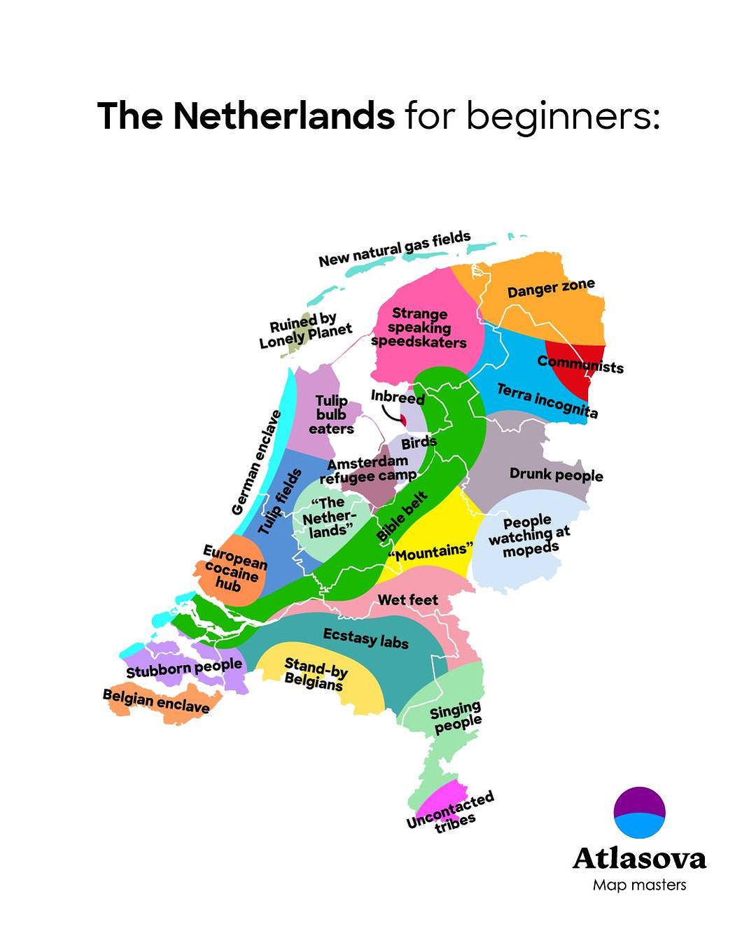 Brilliant - Map Of The Netherlands For Beginners Based On Regional ...