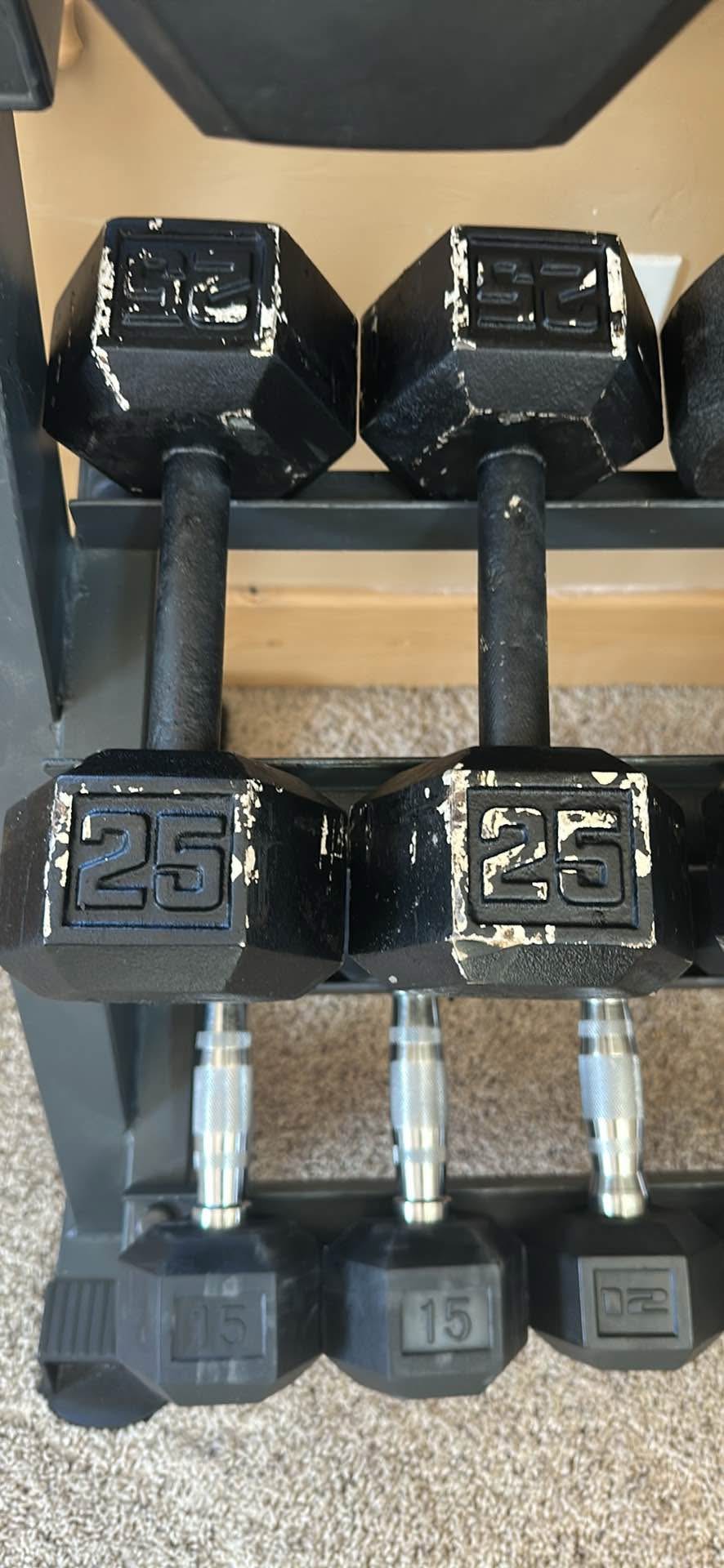 APEX dumbbell rack with 8-40lb dumbbells - Weight Storage Racks - South ...