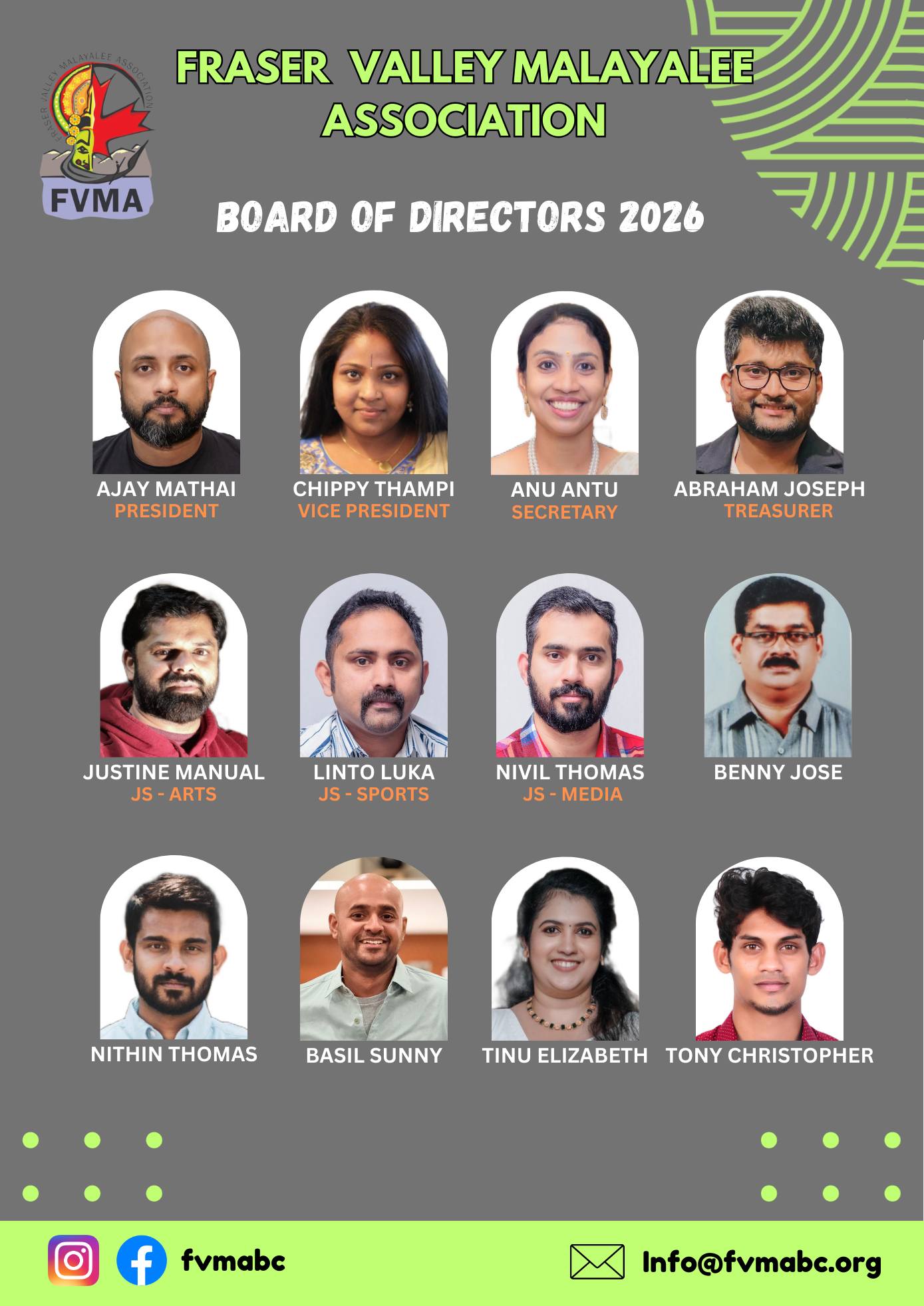 Fraser - Welcome the new board of directors of FVMA for 2026. https ...