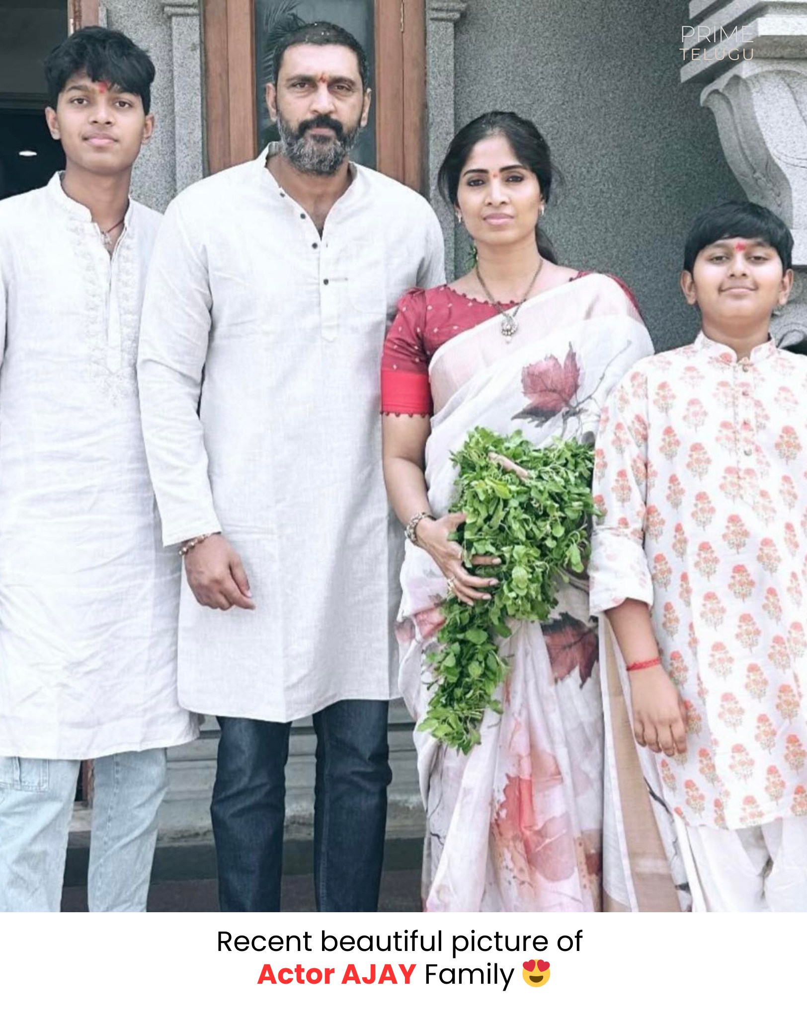 Prime - Recent beautiful picture of Actor AJAY Family 😍 #ActorAjay # ...
