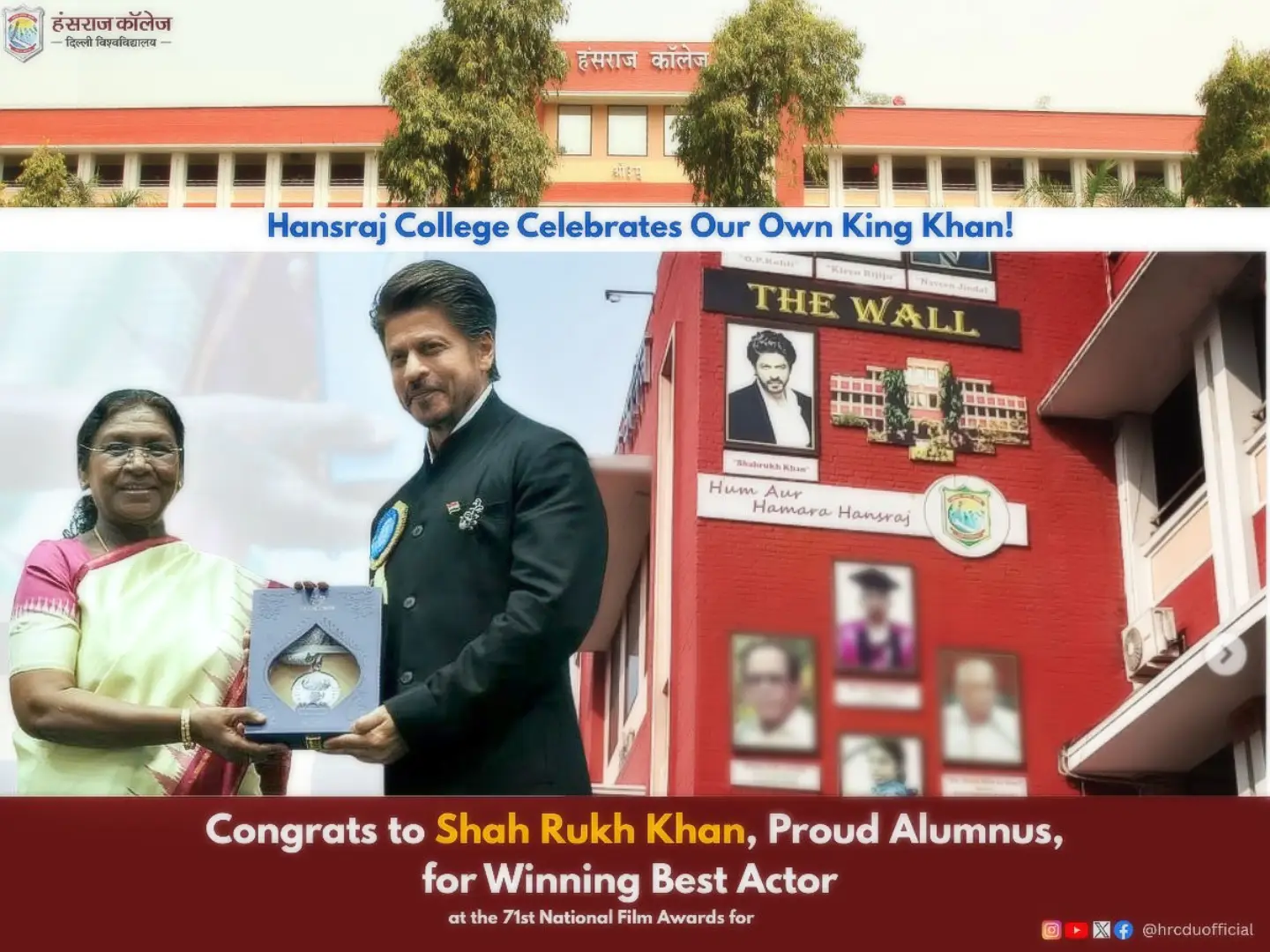 On behalf of the... - Hansraj College - University of Delhi | Facebook