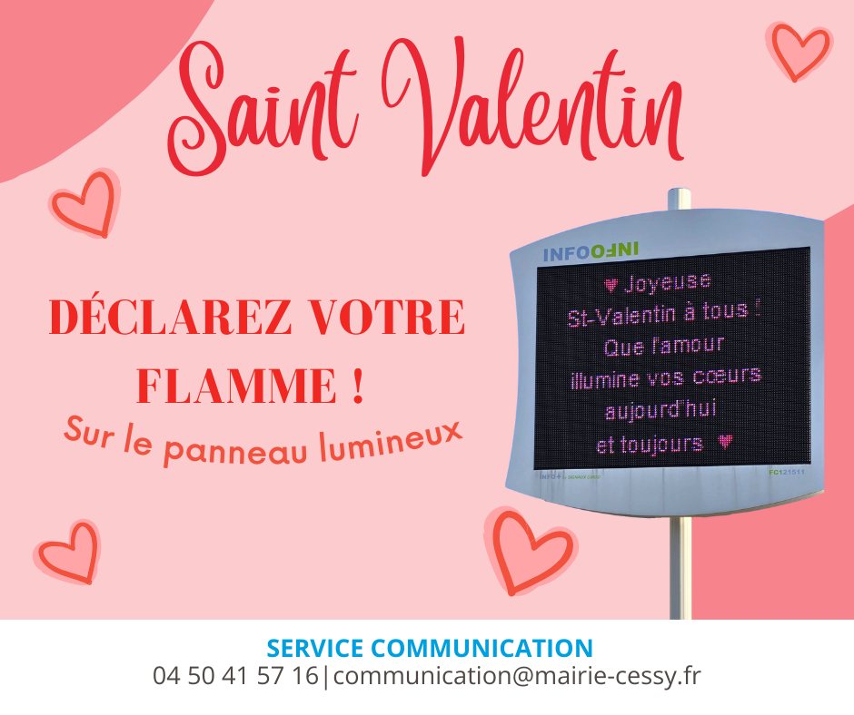 Ville - 🥰💖 SAINT-VALENTIN : EXPRIMEZ VOTRE AMOUR EN GRAND 💖🥰 La Saint ...