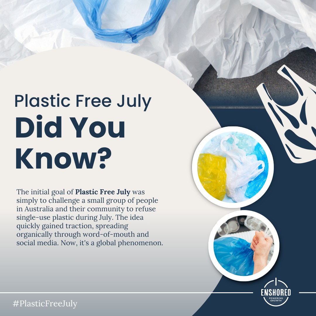 Enshored - Did you know Plastic Free July inspires millions worldwide ...