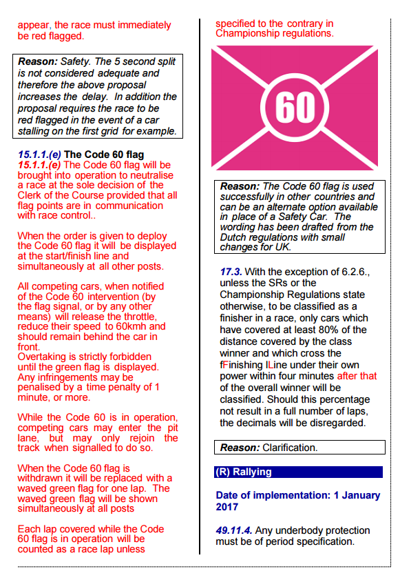 Race Data Systems - Code 60 makes it in to the Blue Book, always works ...