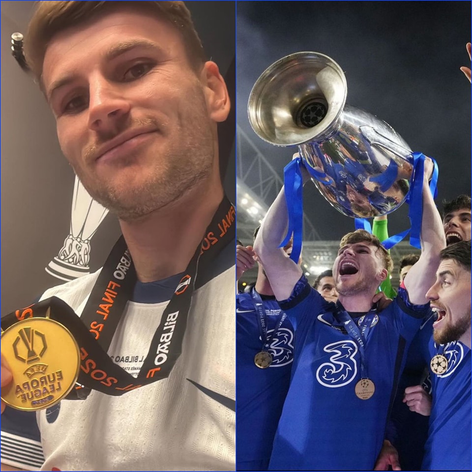 Chelsea - Timo Werner signed for Chelsea 2020, won UCL in 2021 Left and ...