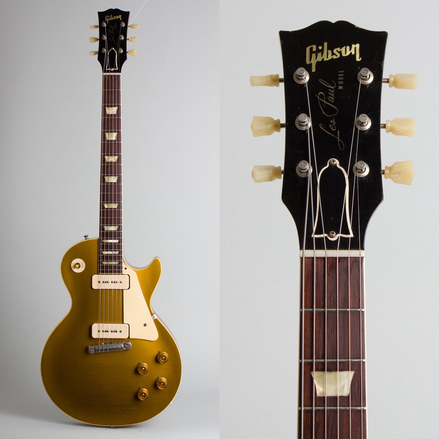 1953 (or 1954?) Gibson Les Paul Model just listed! This all-gold