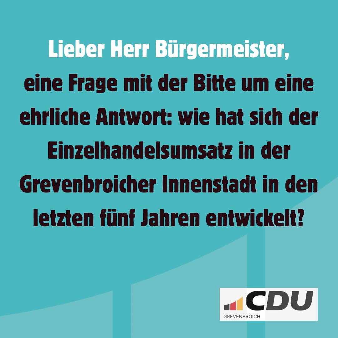 CDU - Lieber Herr Bürgermeister Klaus Krützen , eine Frage mit der ...