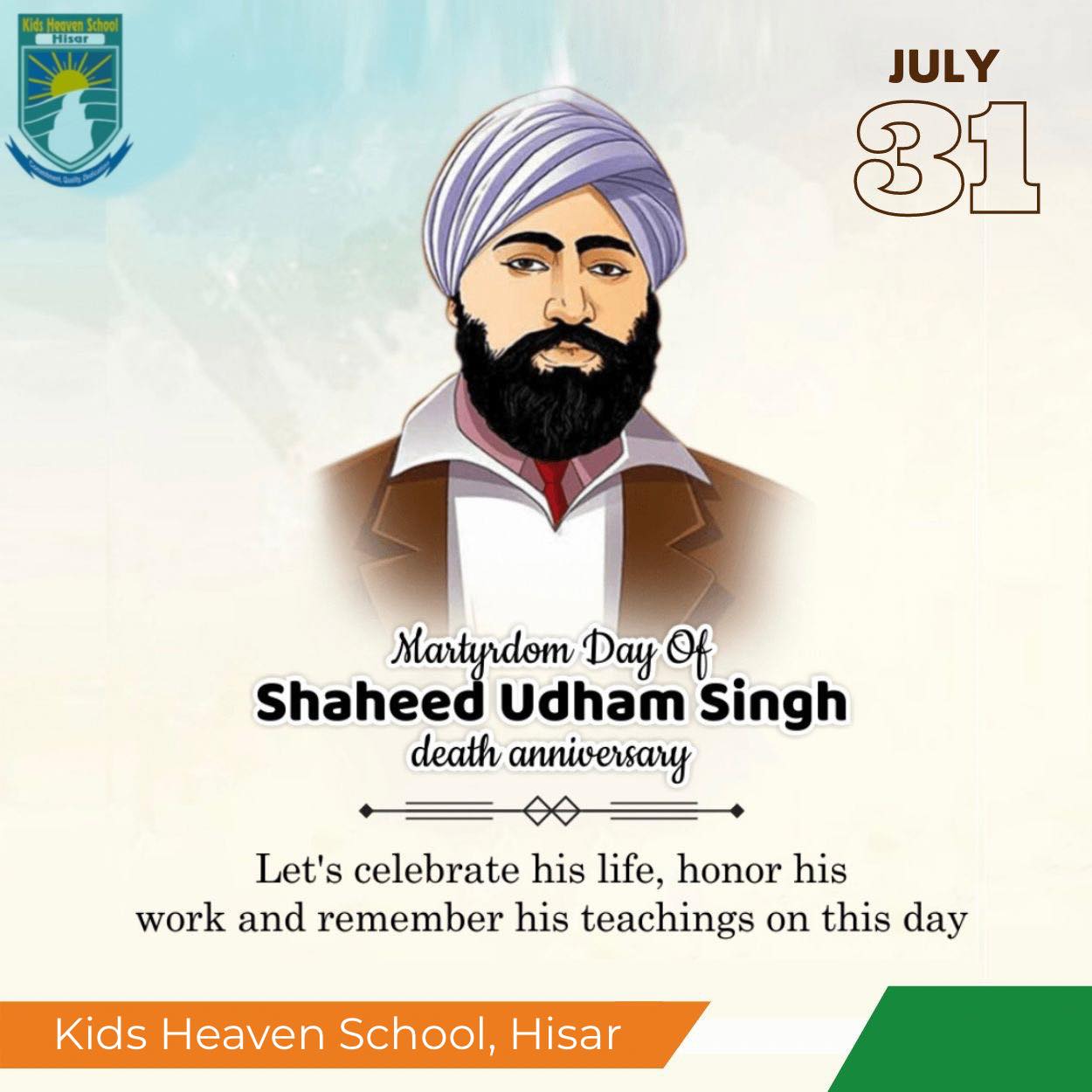 Kids - Remembering Shaheed Sardar Udham Singh on his death anniversary ...