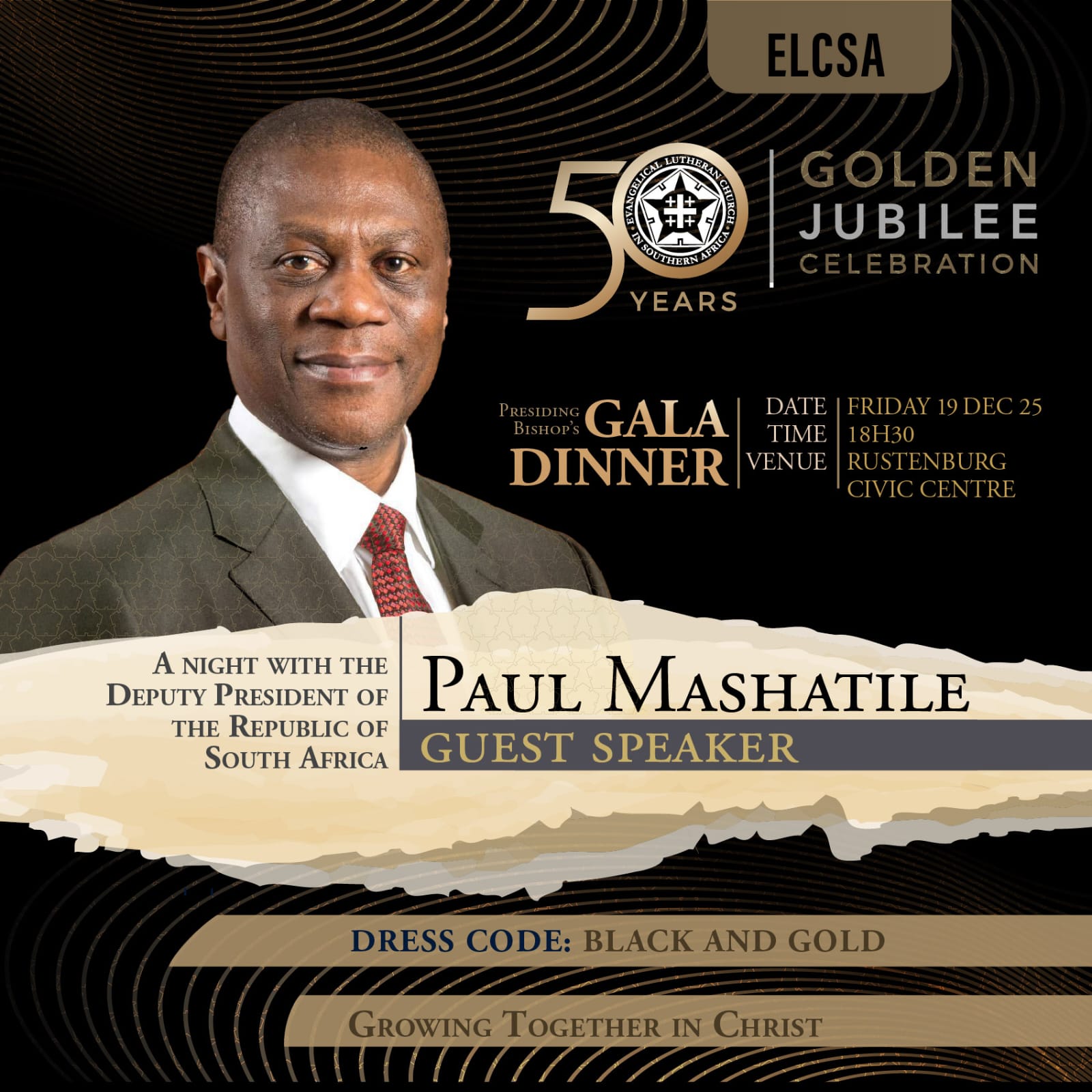 ELCSA - We are pleased to reveal the guest speaker for the Presiding ...