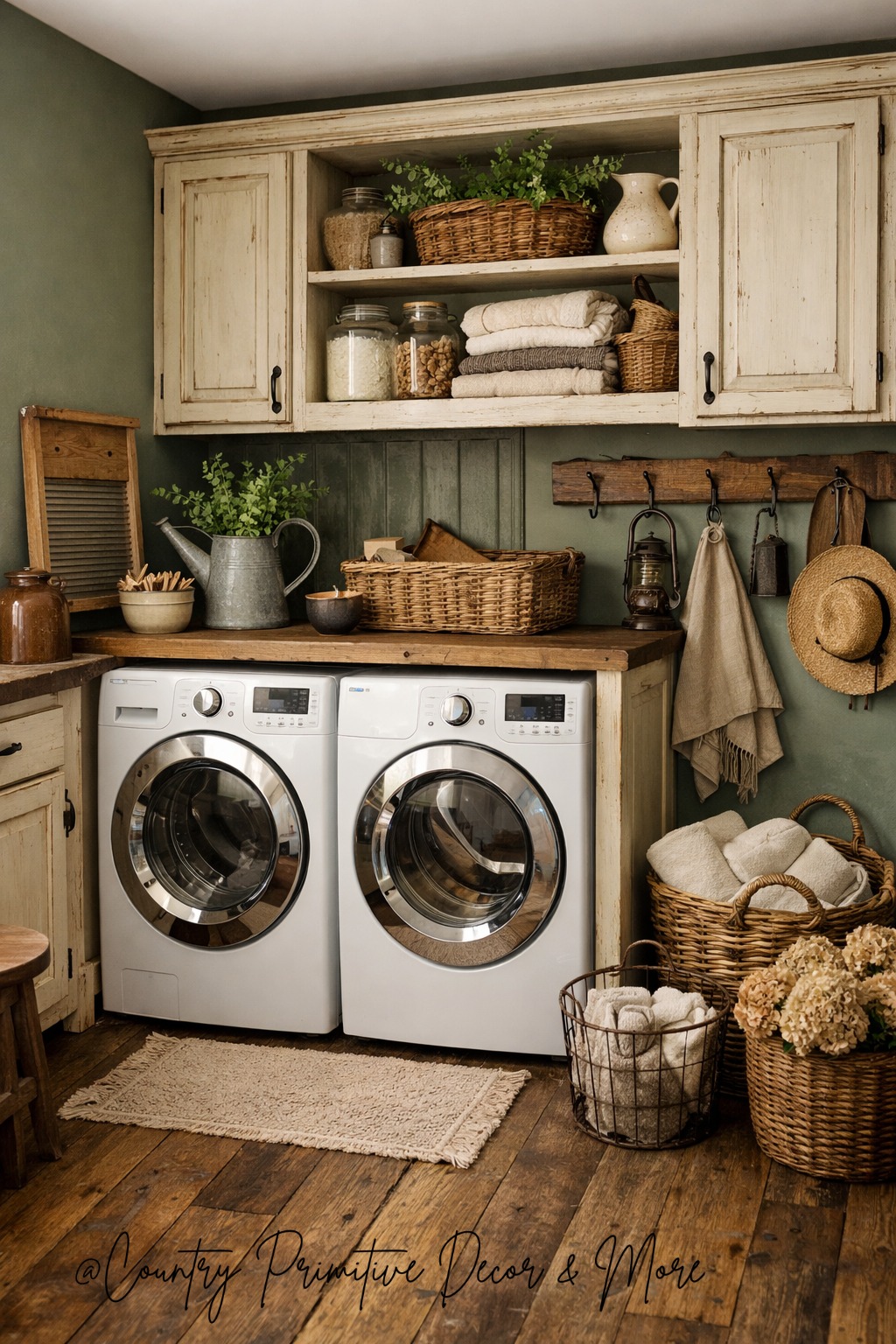 Country - This laundry room proves that even the most practical spaces ...