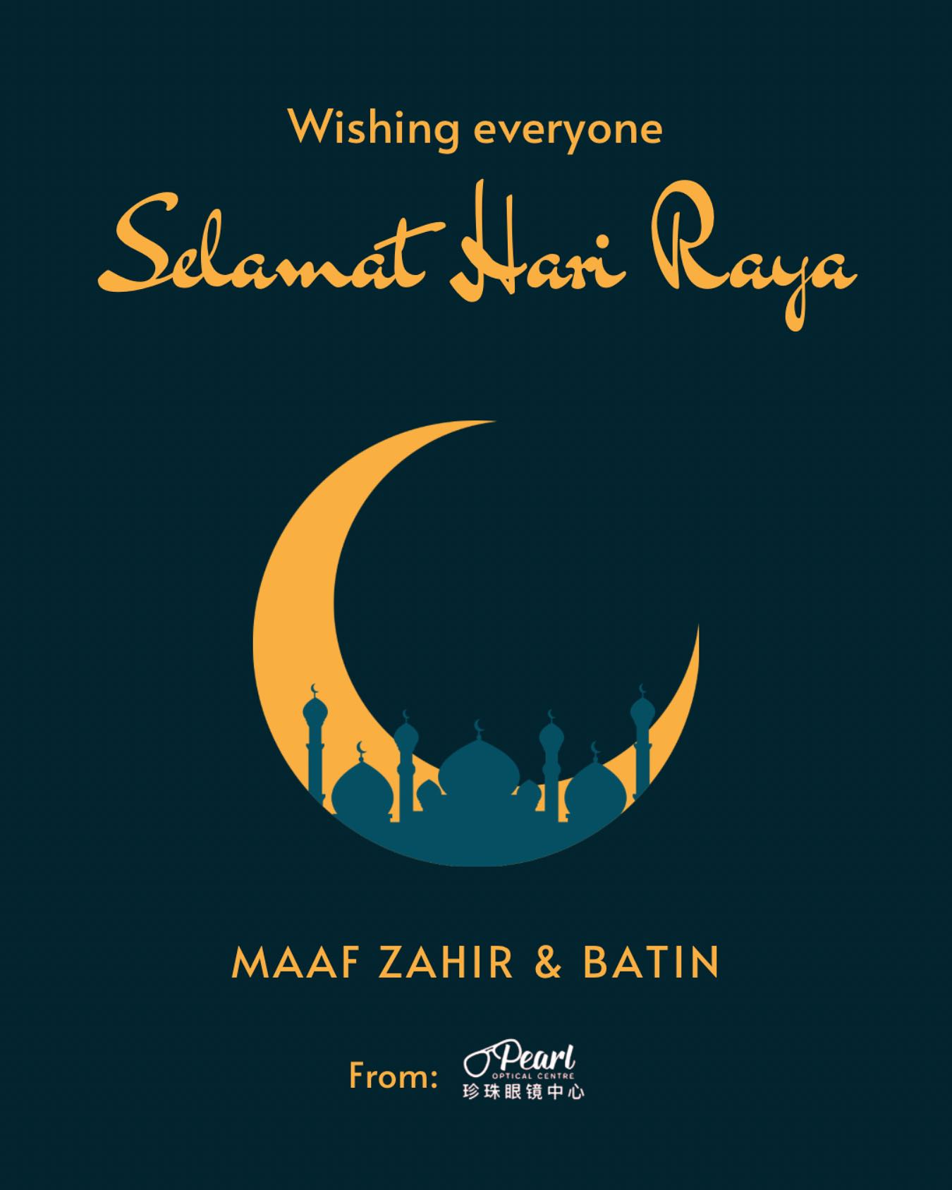 Pearl - Selamat Hari Raya Aidilfitri! Pearl Optical Centre wishes you ...