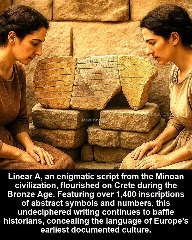 HISTORICAL MARVELS | The enigmatic Linear A script, central to the ...