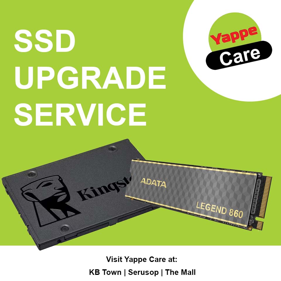 Yappe - ⚡ Give your laptop a new life with our SSD Upgrade Service ...