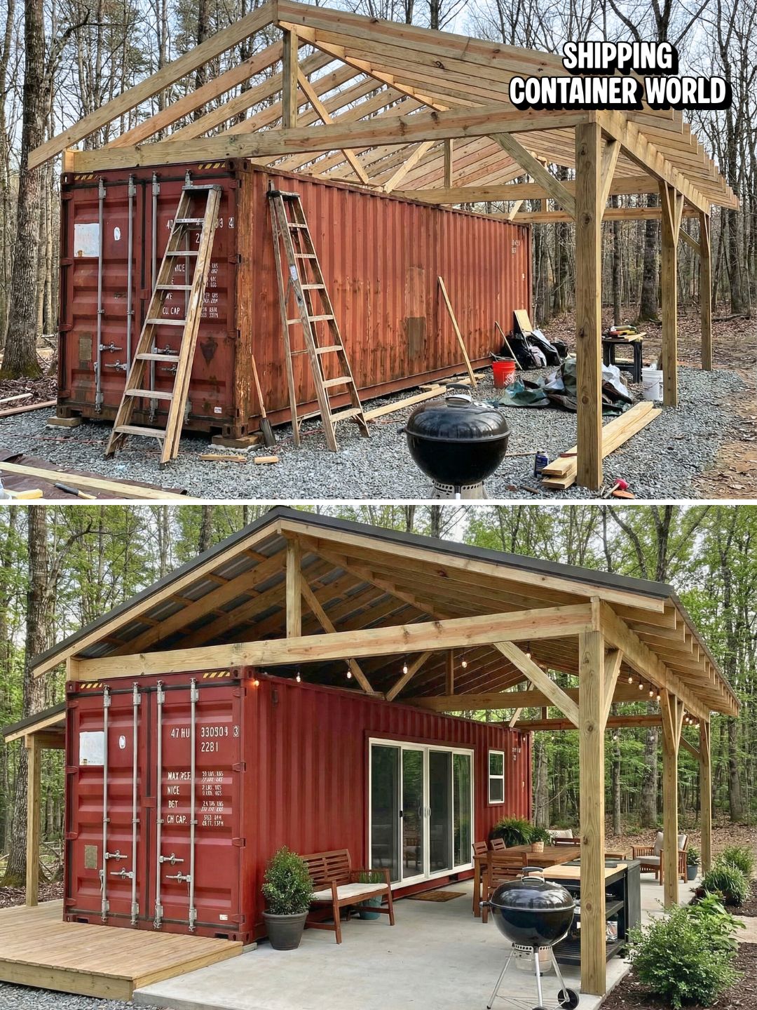 Shipping - Simple Recipe: 1 Container + Wood Framing = Pure Magic This ...