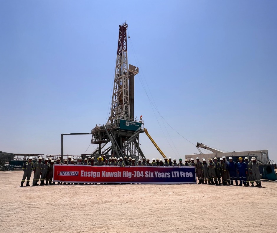Ensign - We’re excited to announce that Rig 704 has successfully ...
