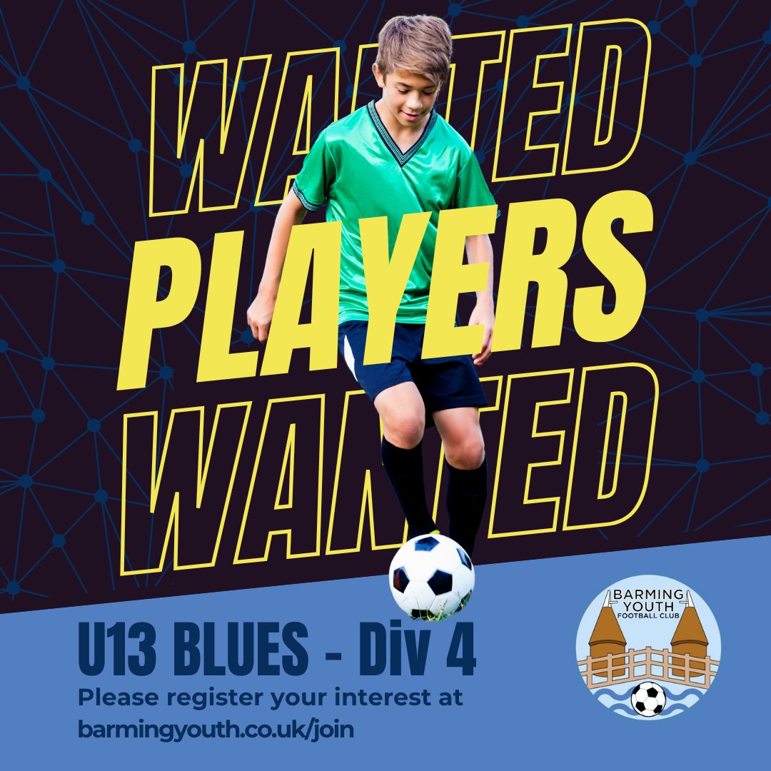 Barming - 📢 U13 BLUES – EXPERIENCED PLAYERS WANTED! ⚽💙 Our U13 Blues ...