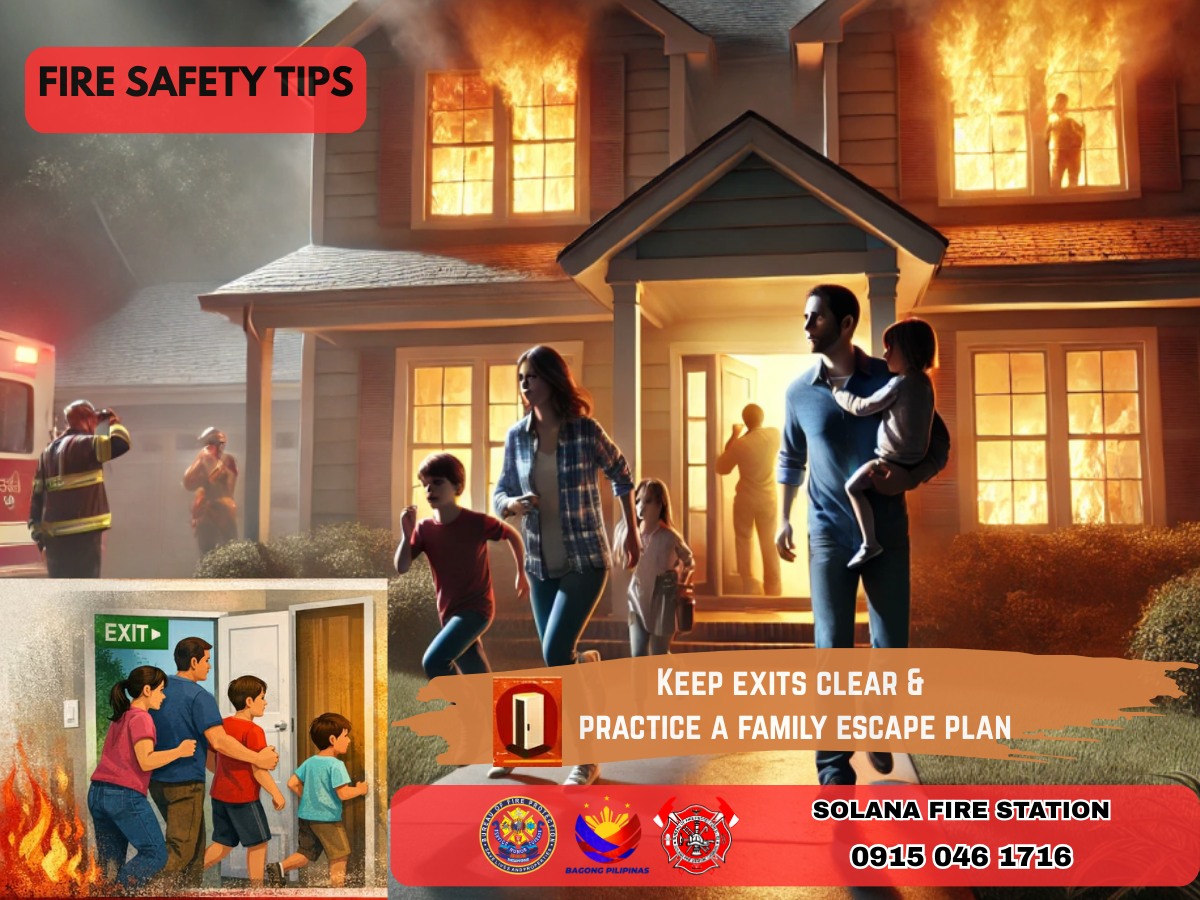 BFP - 𝟮𝟴 𝗝𝗔𝗡𝗨𝗔𝗥𝗬 𝟮𝟬𝟮𝟲 || 𝗙𝗜𝗥𝗘 𝗦𝗔𝗙𝗘𝗧𝗬 𝗧𝗜𝗣𝗦 Keep exits clear and practice ...