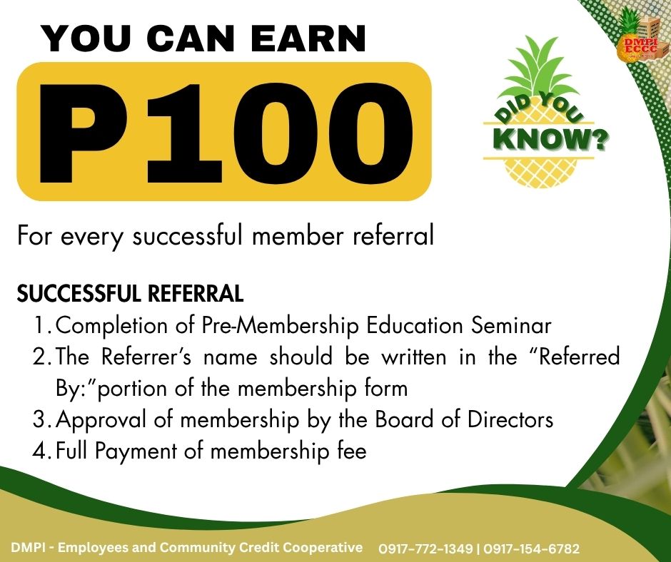 💸 EARN... - DMPI Employees and Community Credit Cooperative | Facebook