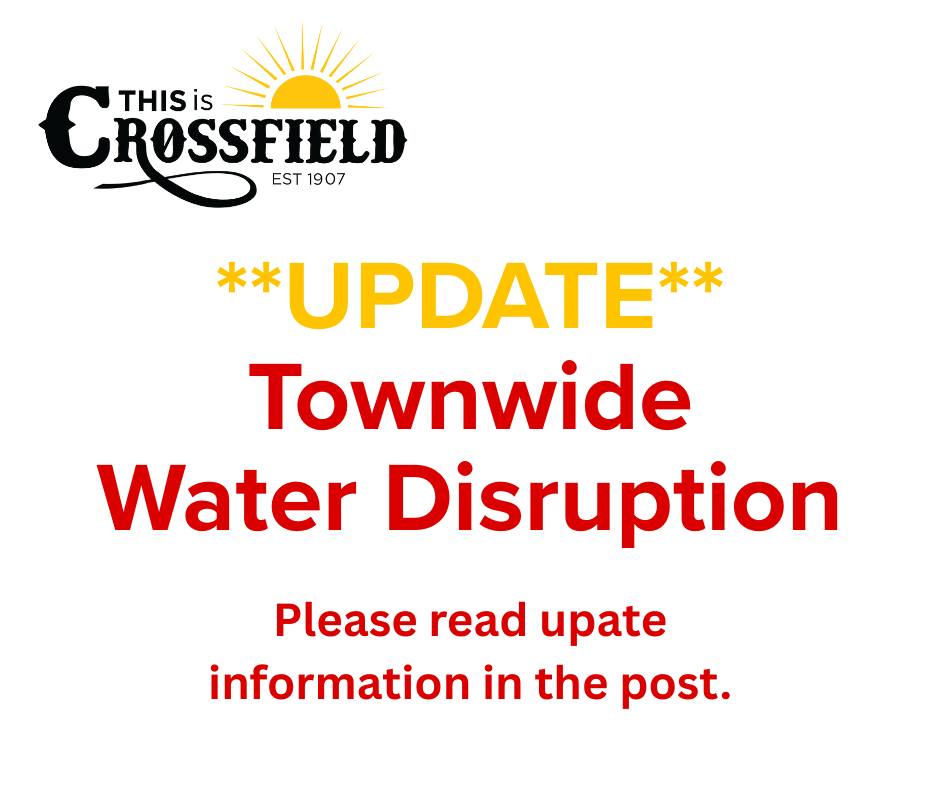 The service disruption was the result... - Town of Crossfield | Facebook