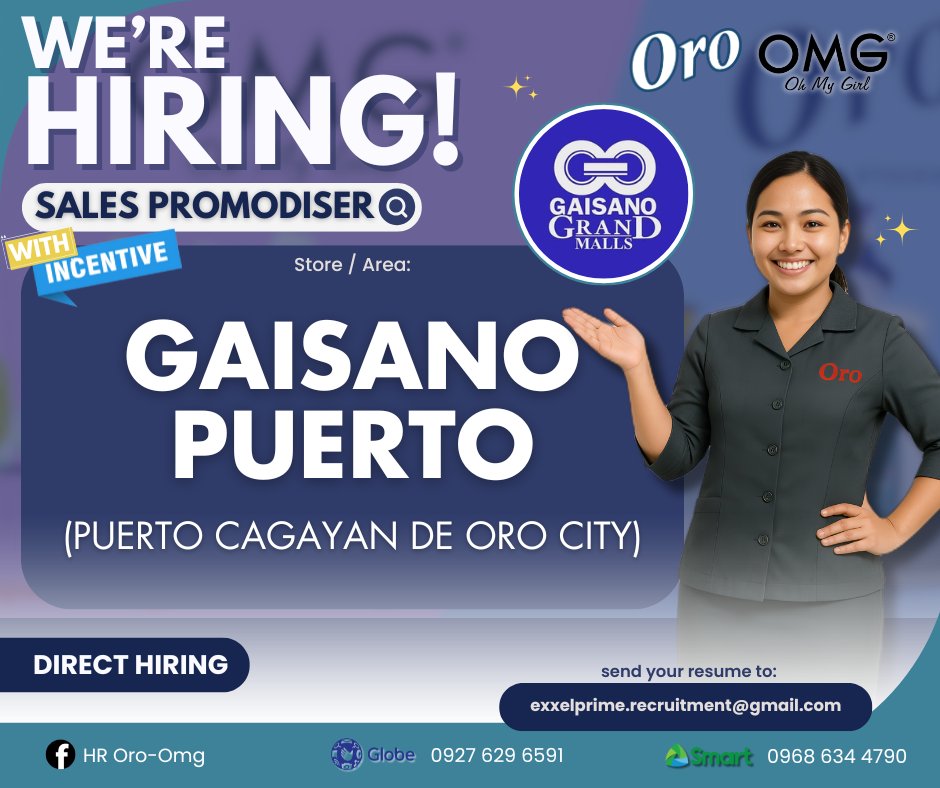 Careers - HELLO MISAMIS ORIENTAL! WE ARE URGENTLY HIRING! WITH ...