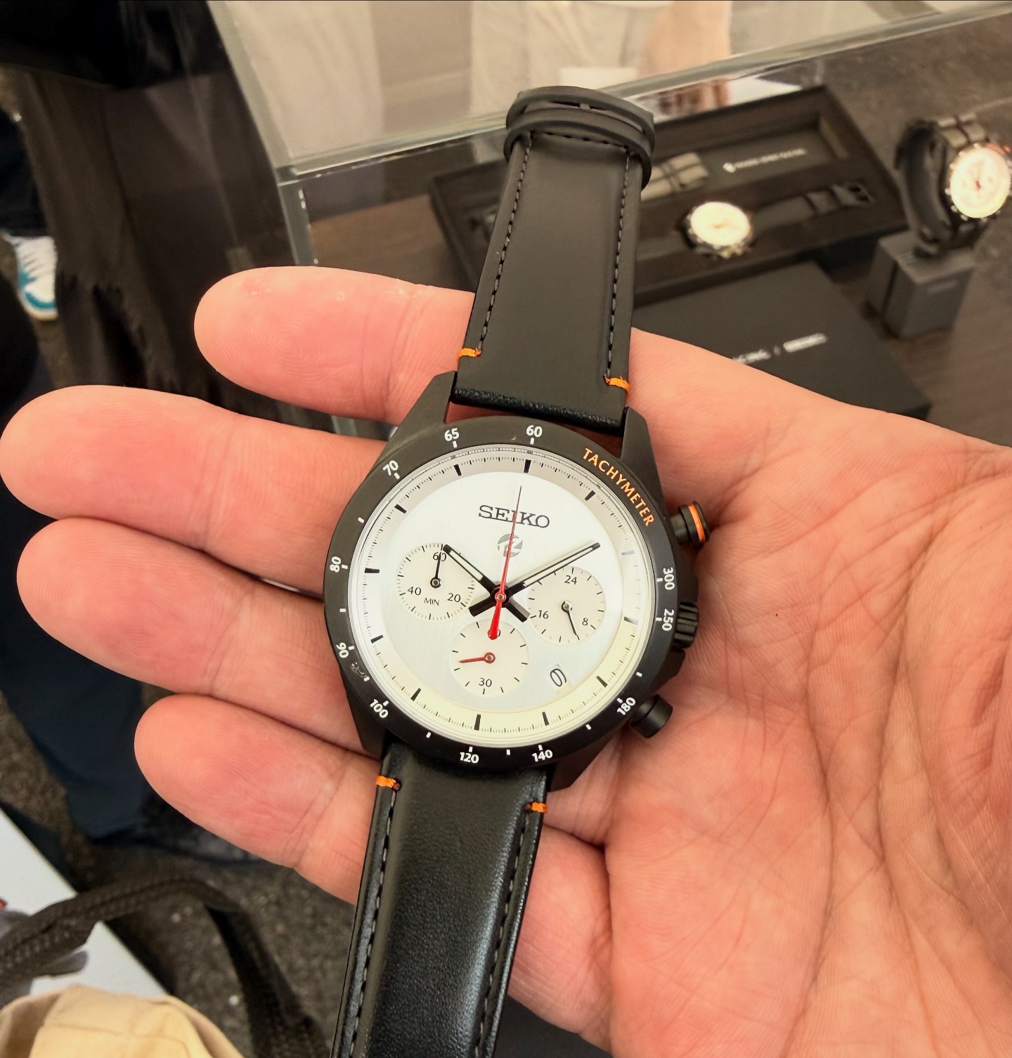 A limited edition Seiko Mazda Spirit Racing chronograph. We kinda