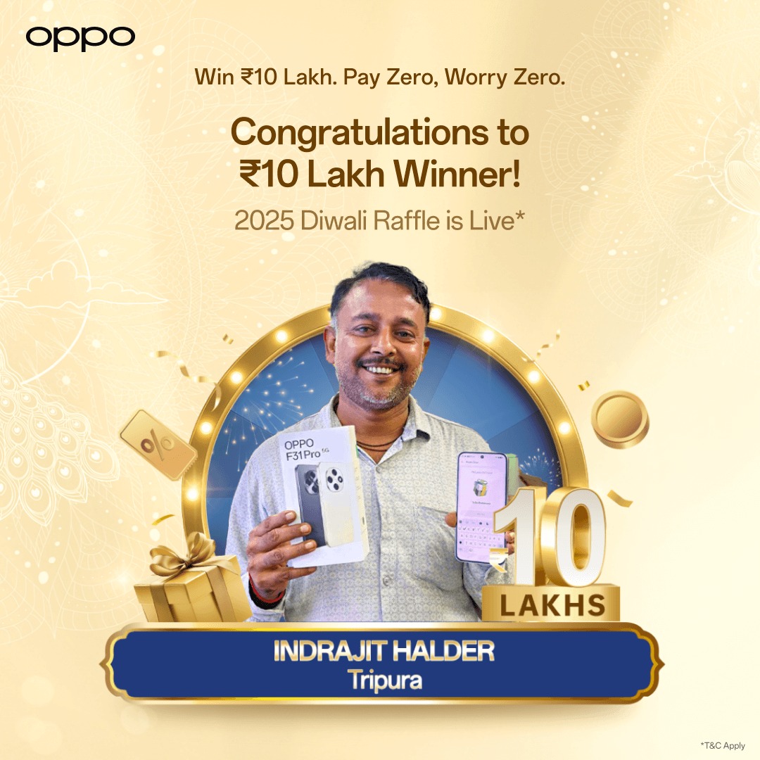 OPPO - Say hello to our ₹10 Lakh 2025 OPPO Diwali Raffle... | Facebook