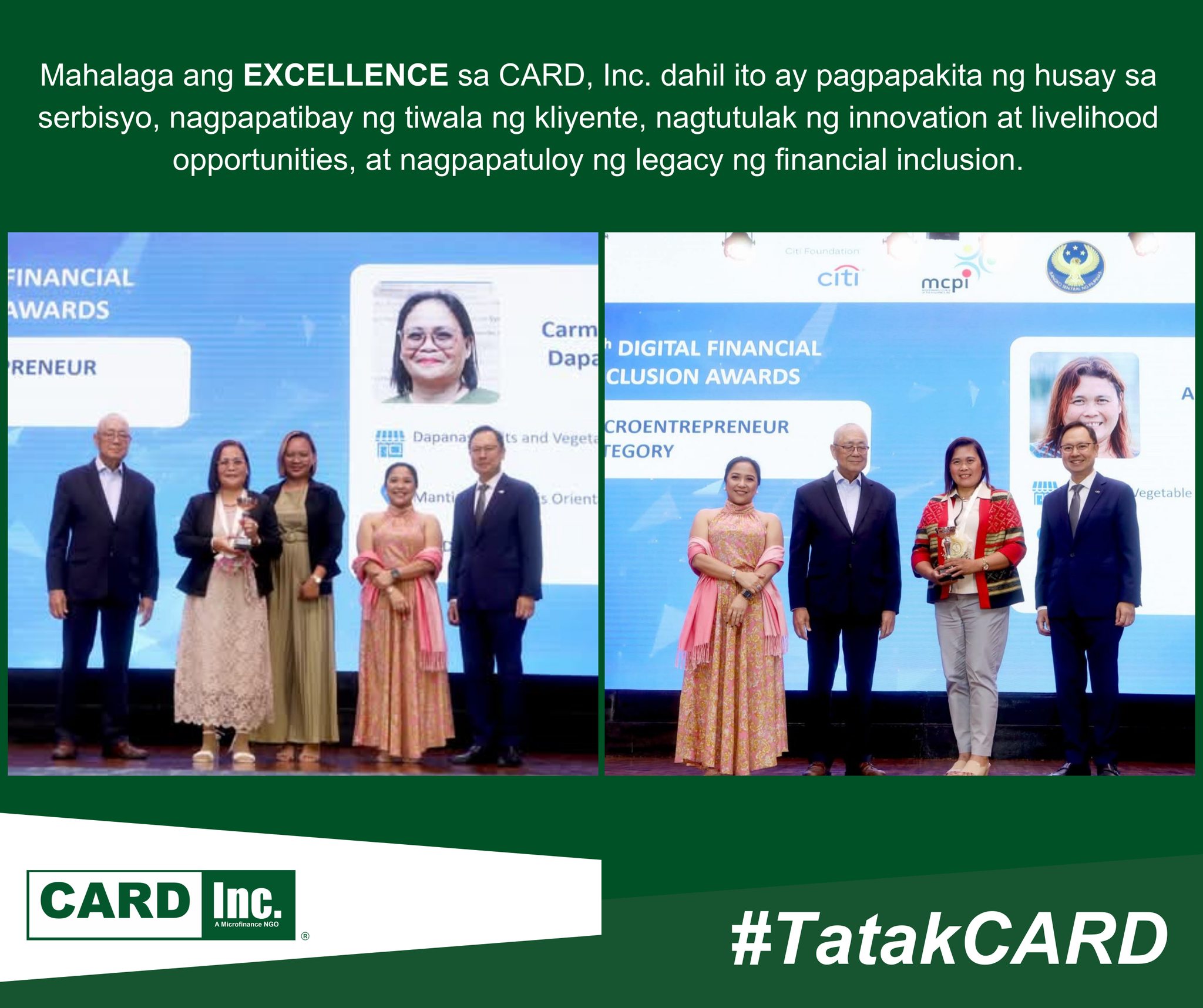 CARD, - Makikita ang excellence ng CARD, Inc. sa suporta at inspirasyon ...