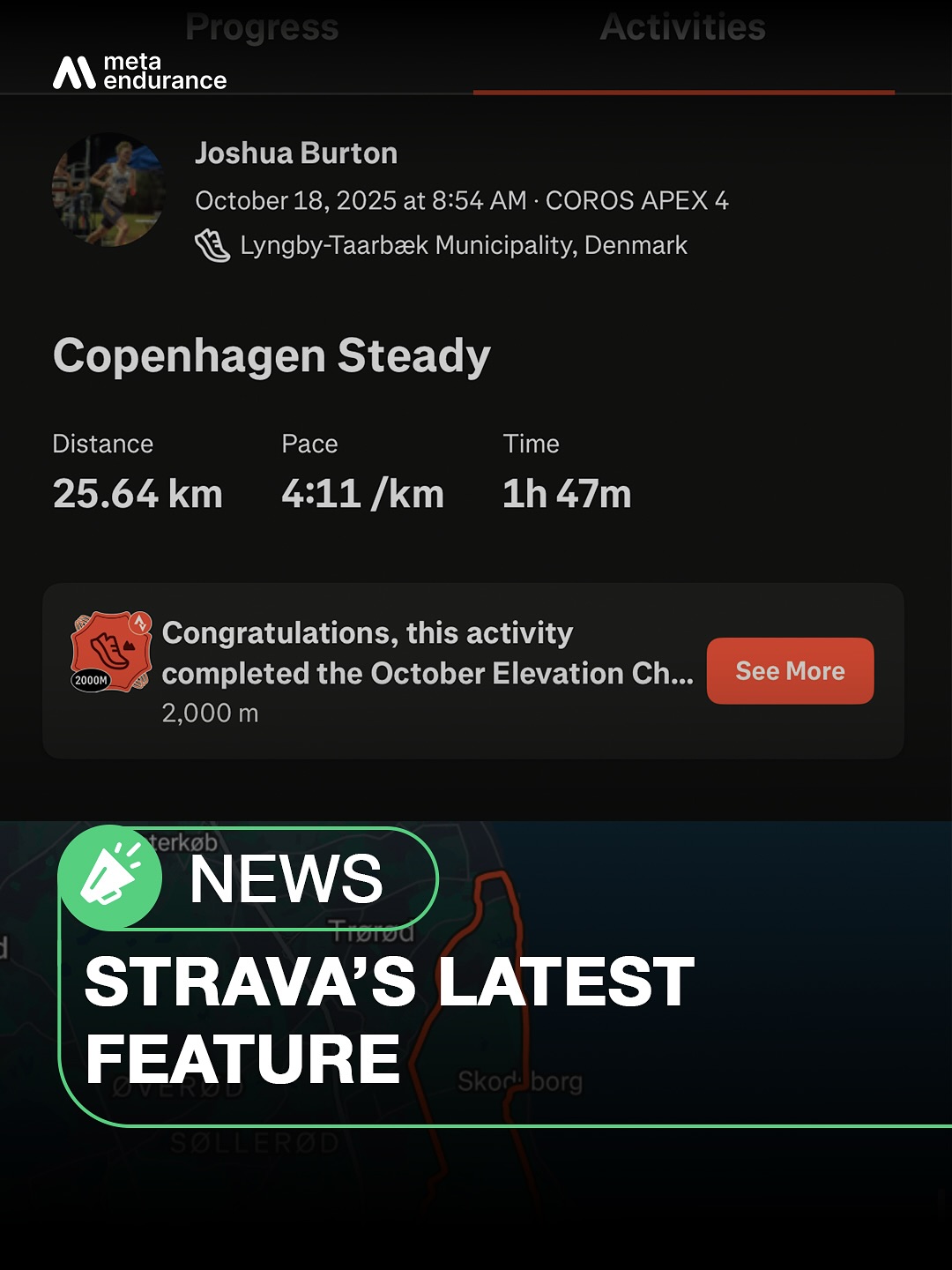 Meta Endurance - Strava just rolled out a new update… and... | Facebook