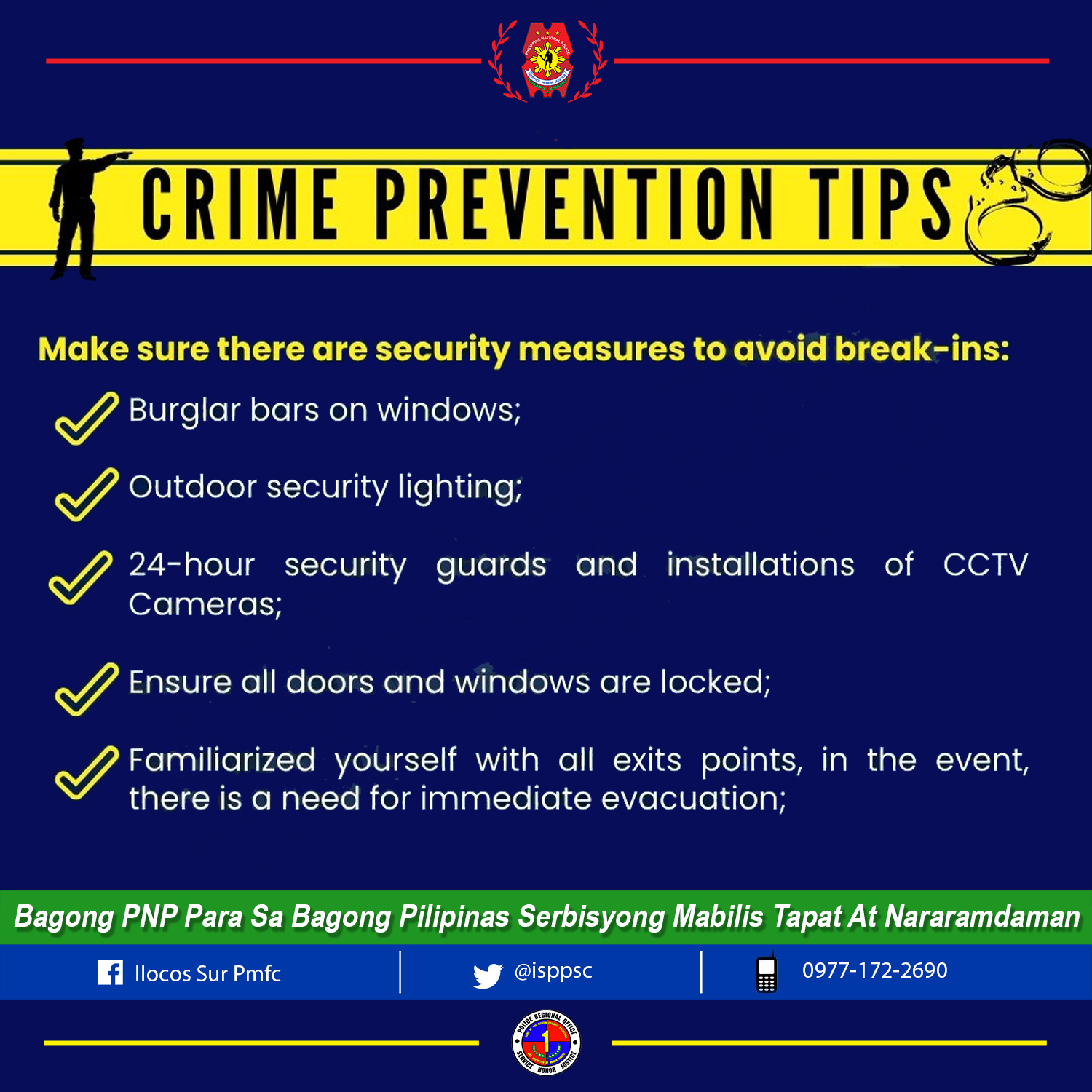 1st - CRIME PREVENTION TIPS # ...