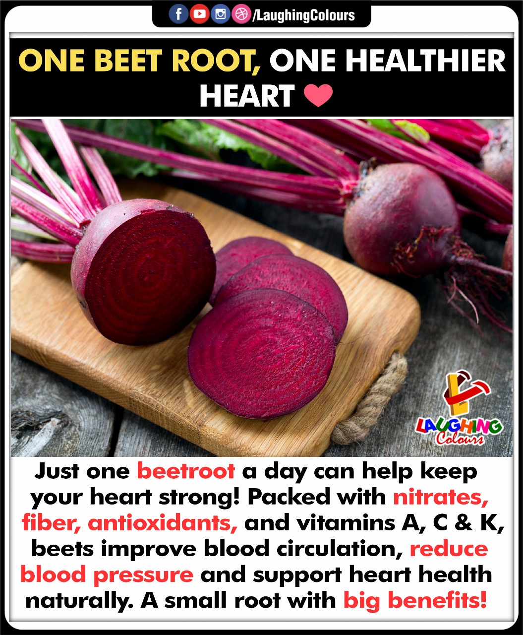Laughing - Beetroot Power For Heart ️ #HealthTips #BeetrootBenefits # ...