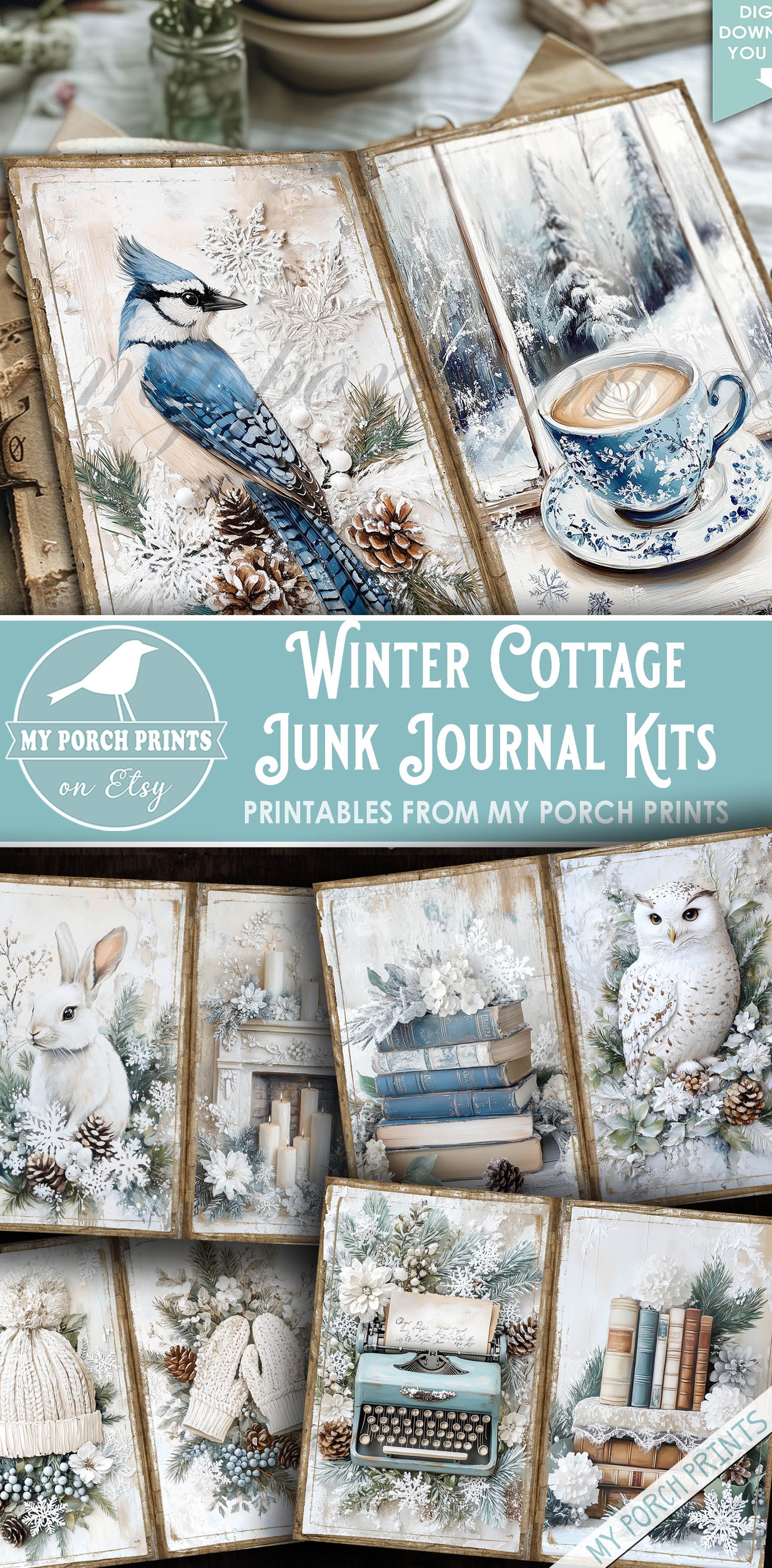 Junk Journal Ideas:... - Junk Journal Ideas: My Porch Prints