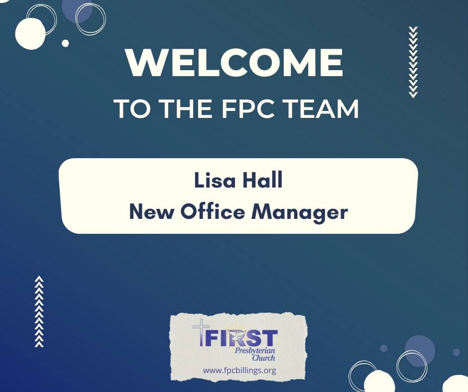 🌟 Please join us in welcoming... - First Presbyterian Church | Facebook