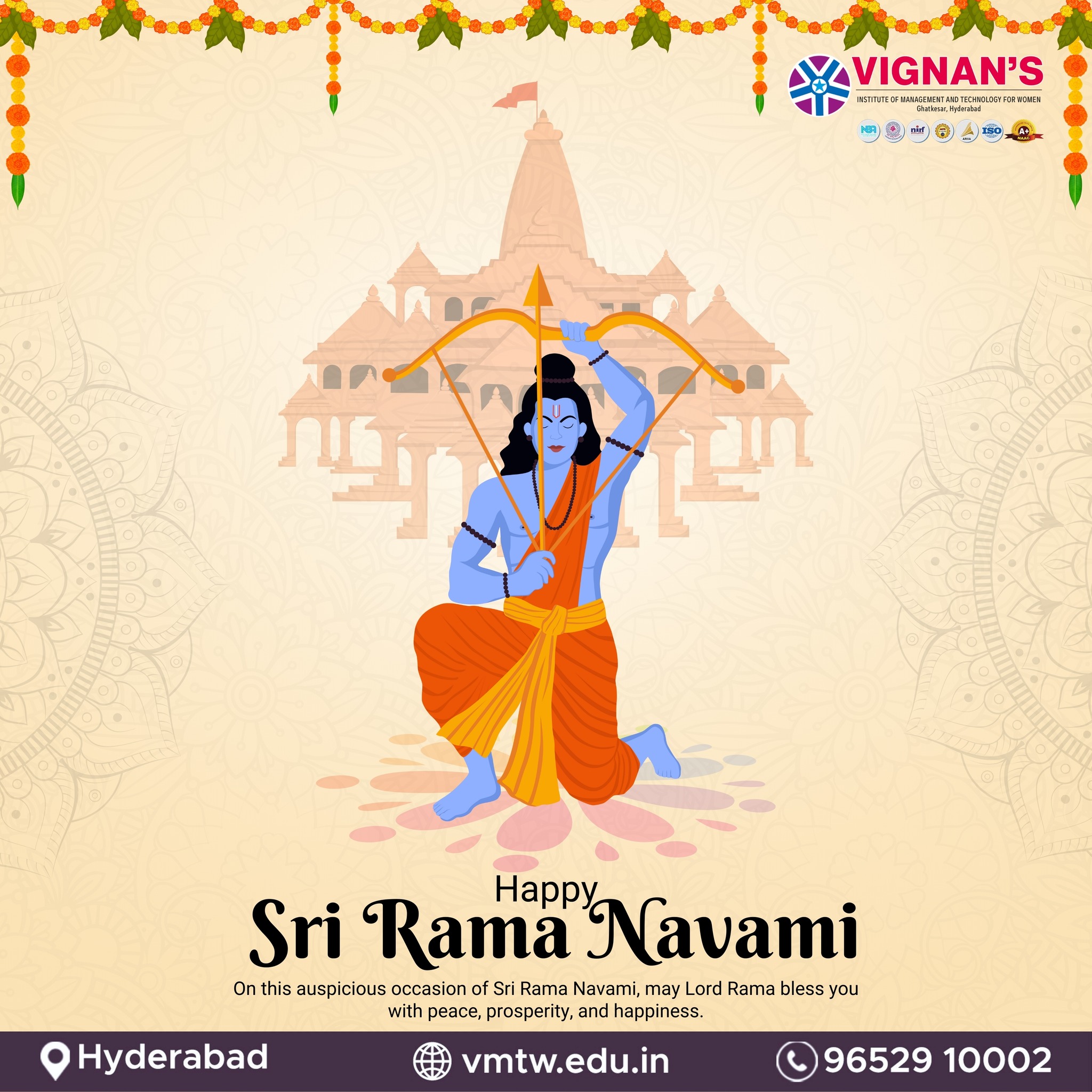 Vignan's - On this auspicious occasion of Sri Rama Navami, may Lord ...