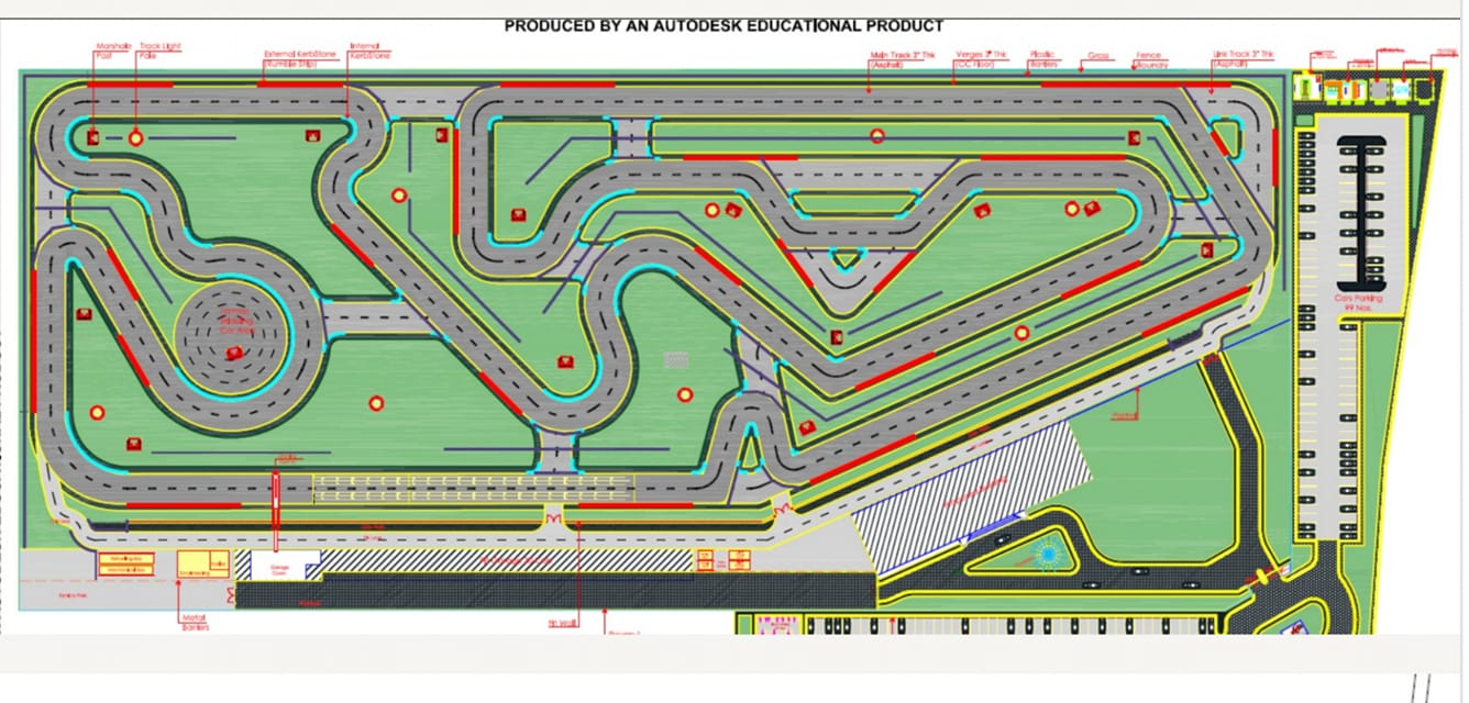 The GP Circuit. This is the 1.6 km... - Omni Karting Circuit
