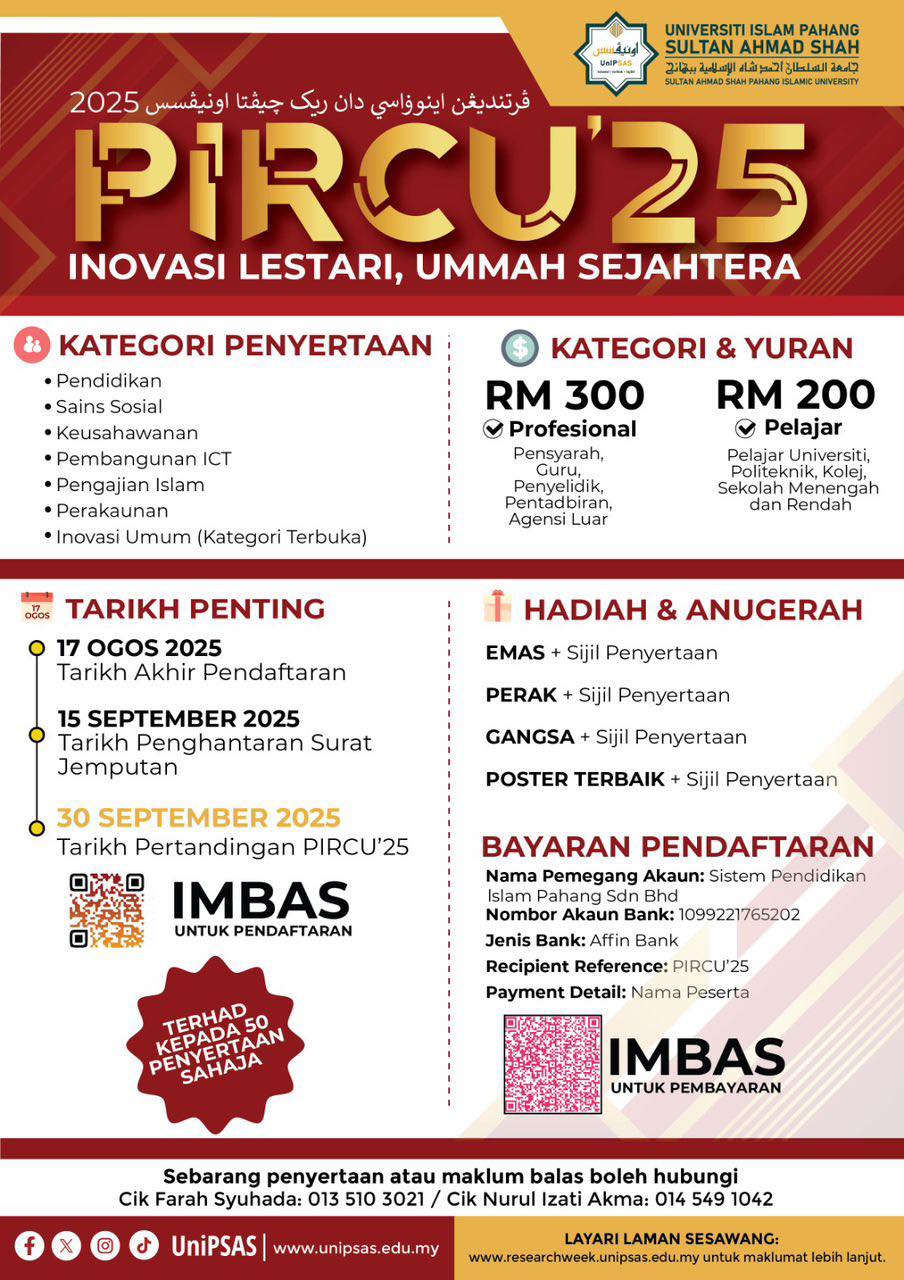 Universiti - *JOM SERTAI PERTANDINGAN INOVASI & REKA CIPTA UnIPSAS 2025 ...