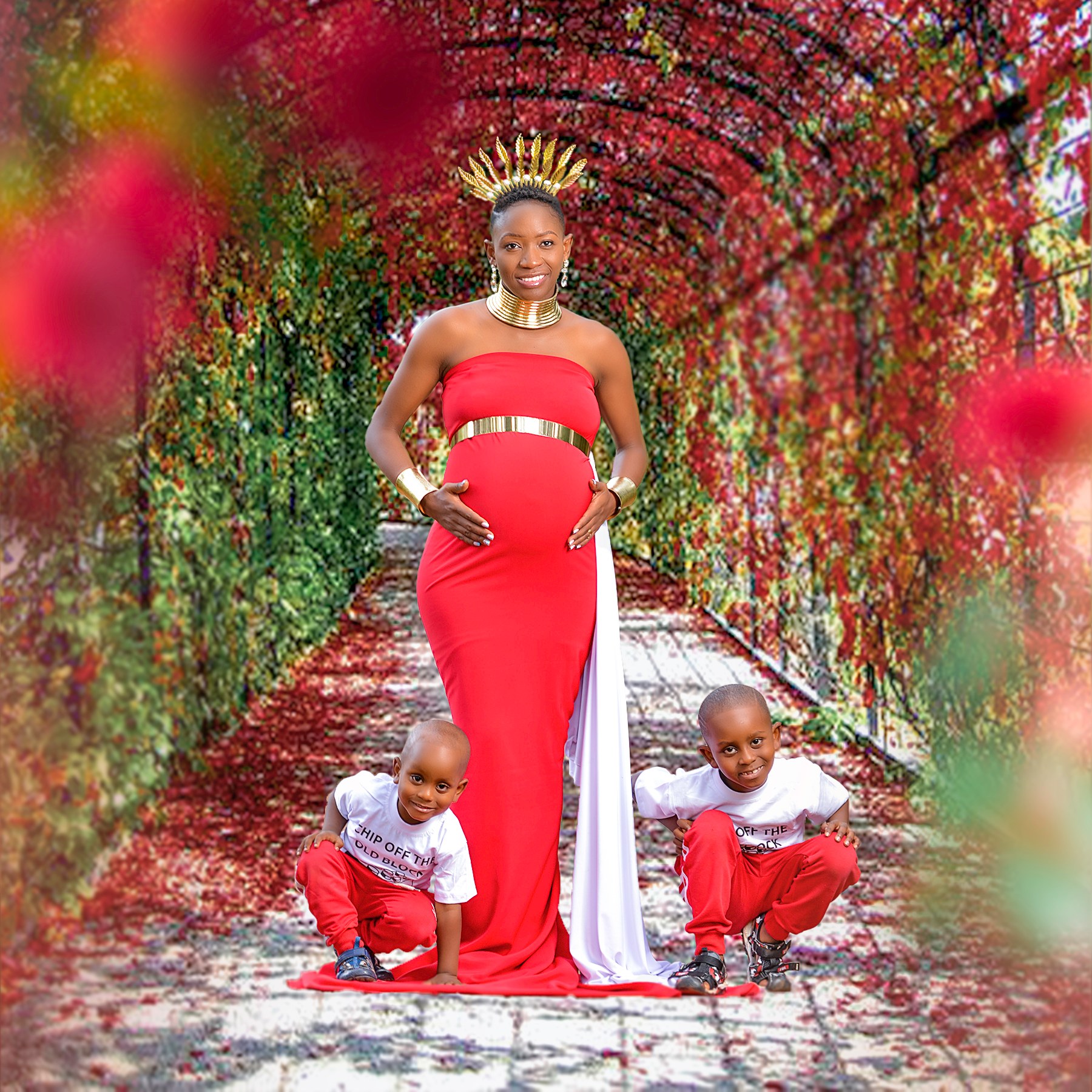 Joyce expanding a royal dynasty, maternity shoot.... Dressed by us 